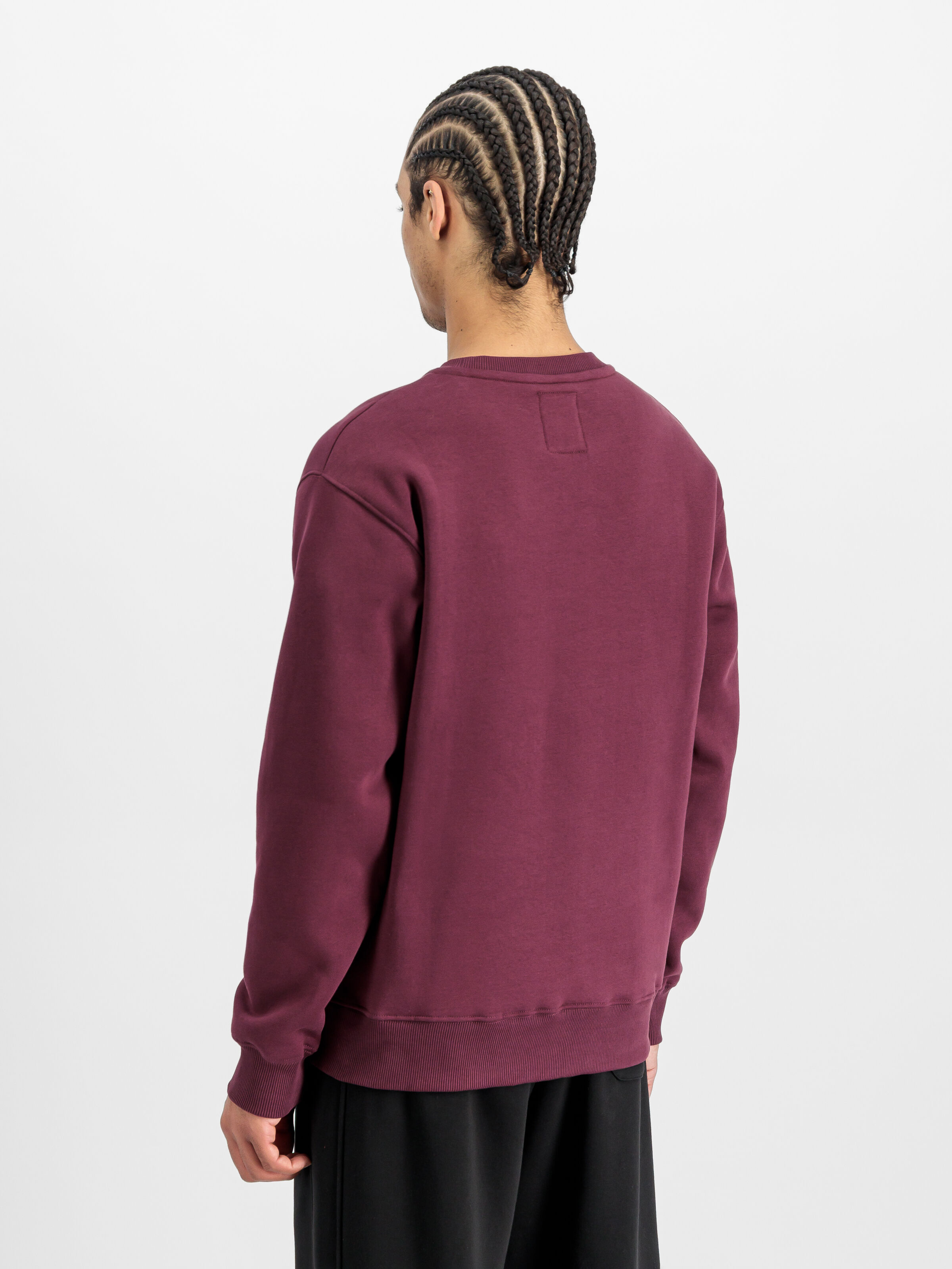 Basic Small Logo Sweatshirt dark cherry 188307_608_2_model_00003_166708