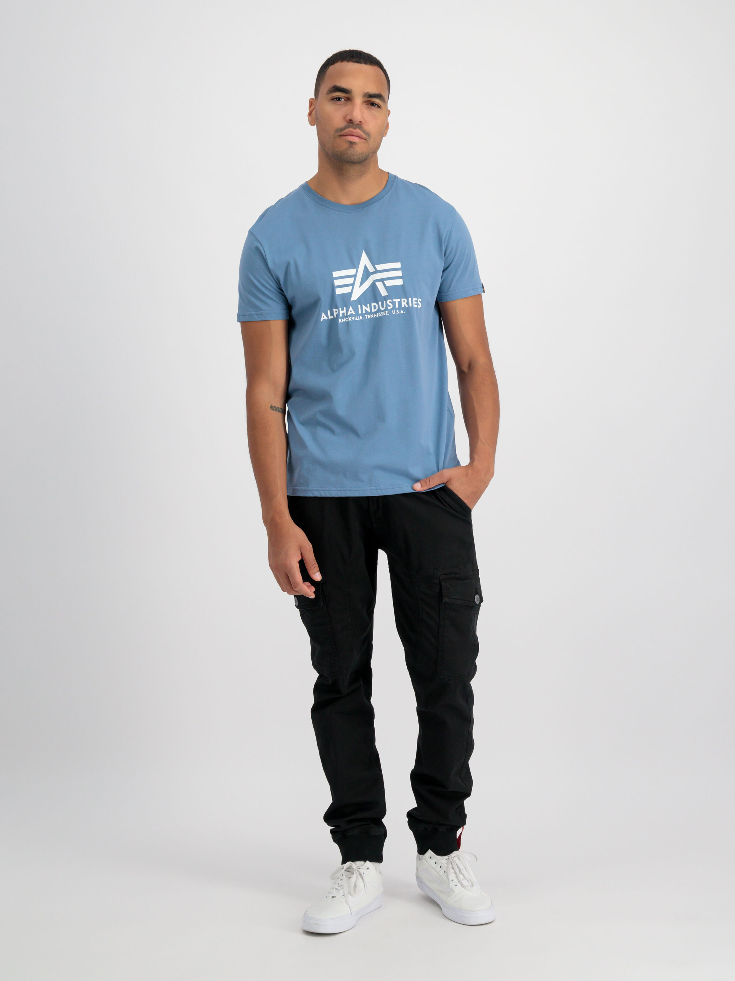 Basic Big Logo T-Shirt airforce blue 100501_538_alpha_industries_basic_t_003_182243