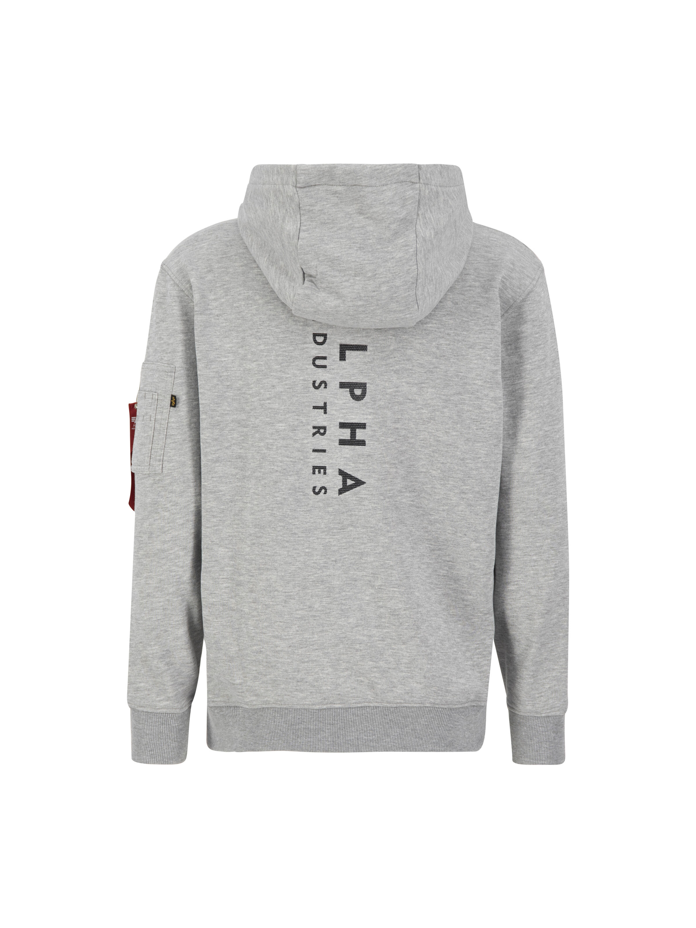 Reflective Print Hoodie grey heather 136335_17_02_183012