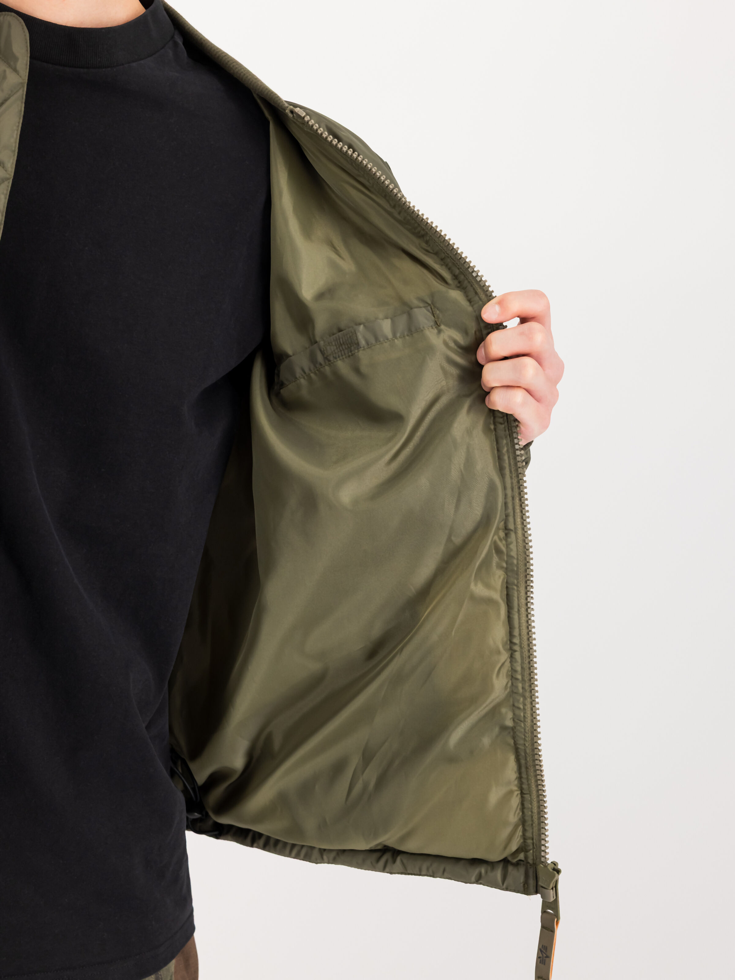 MA-1 Puffer Back Embroidery Logo Winter Jacket dark olive 268137_142_3_detail_00002_244328