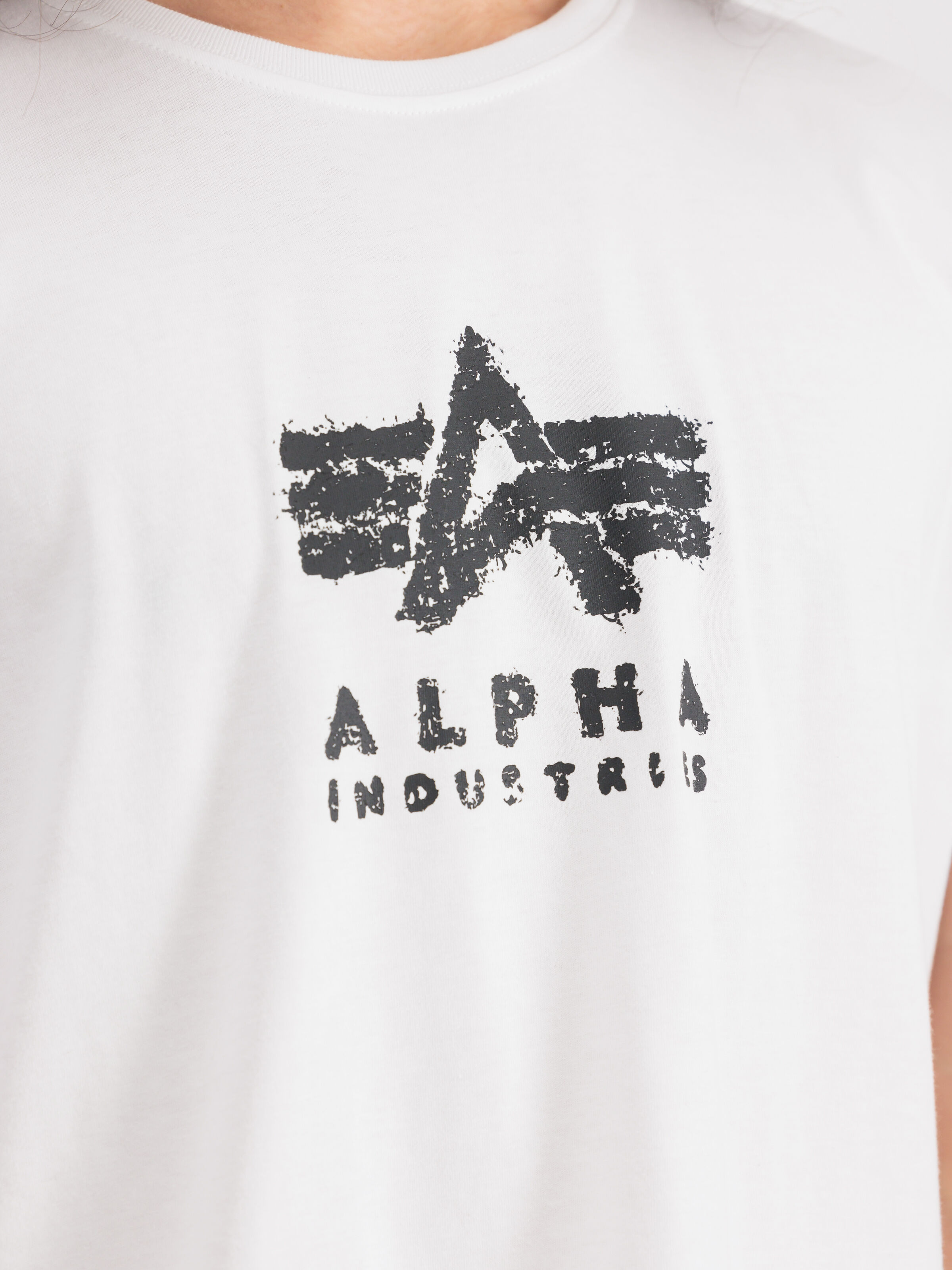 Grunge Logo T-Shirt white 146505_09_3_detail_00001_182259