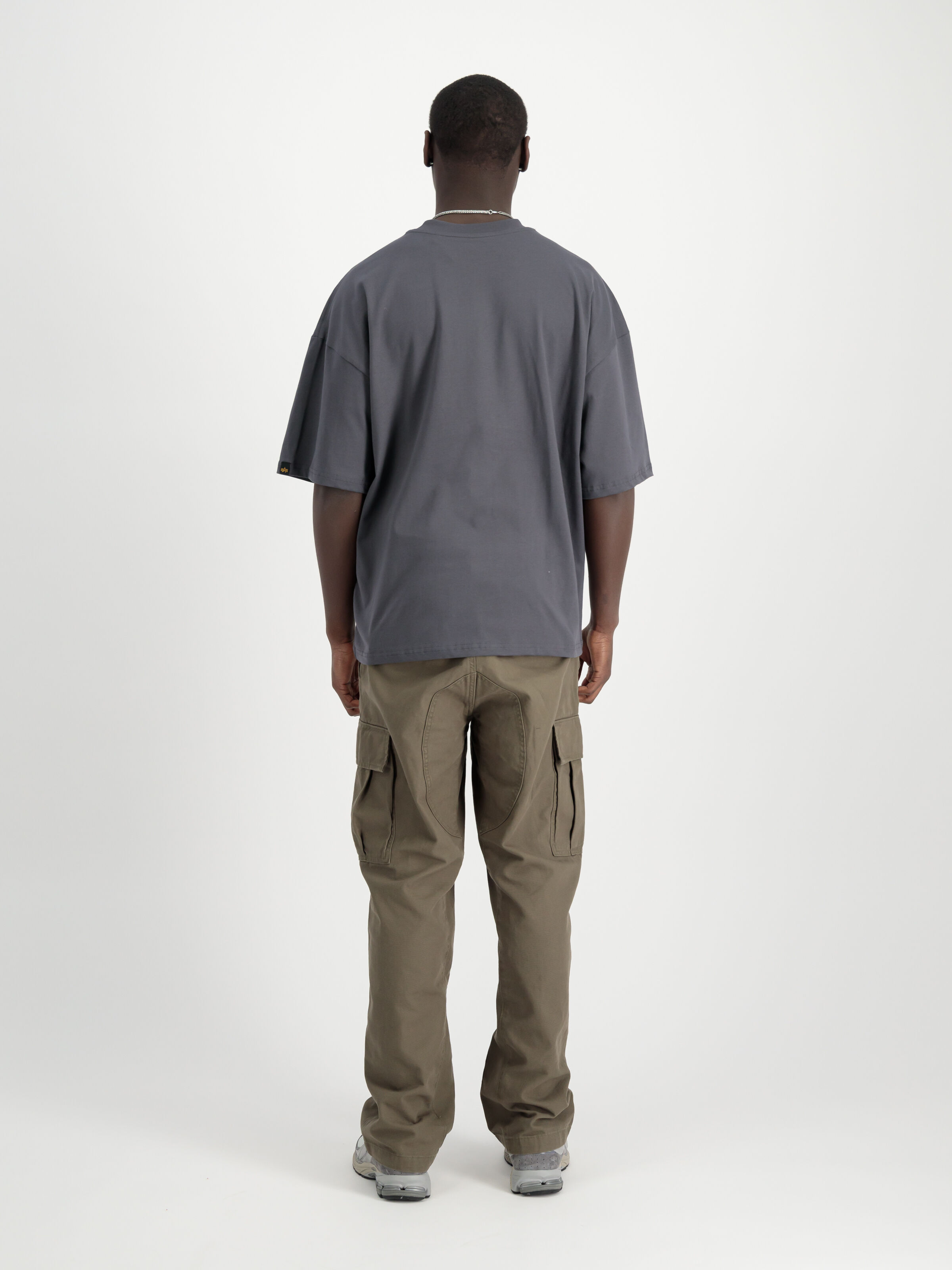 Flock Logo T-Shirt vintage grey 146508_684_2_model_00002_126344