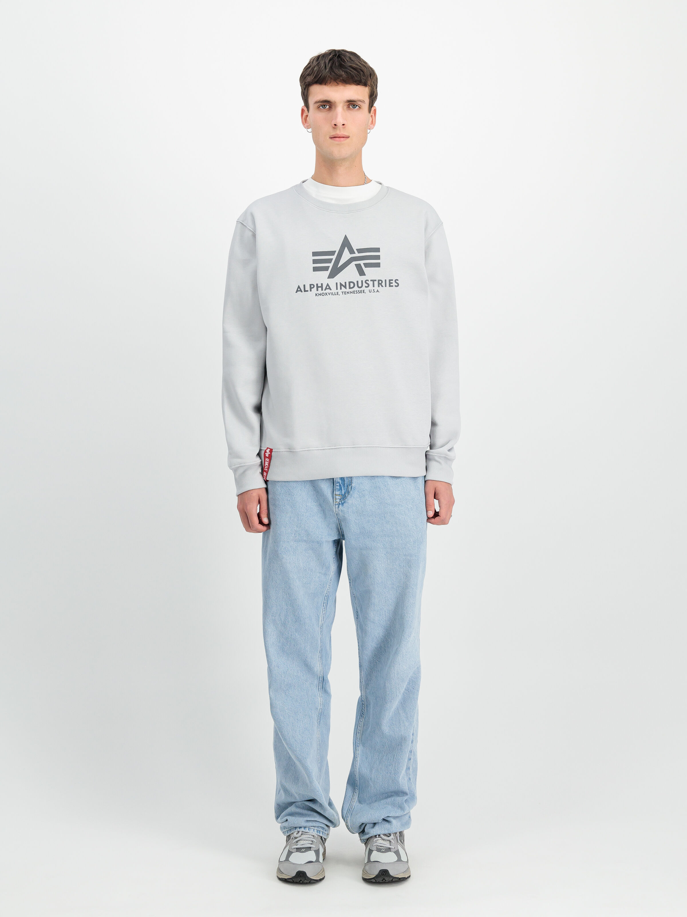 Basic Big Logo Sweatshirt pastel grey 178302_666_2_model_00001_122513