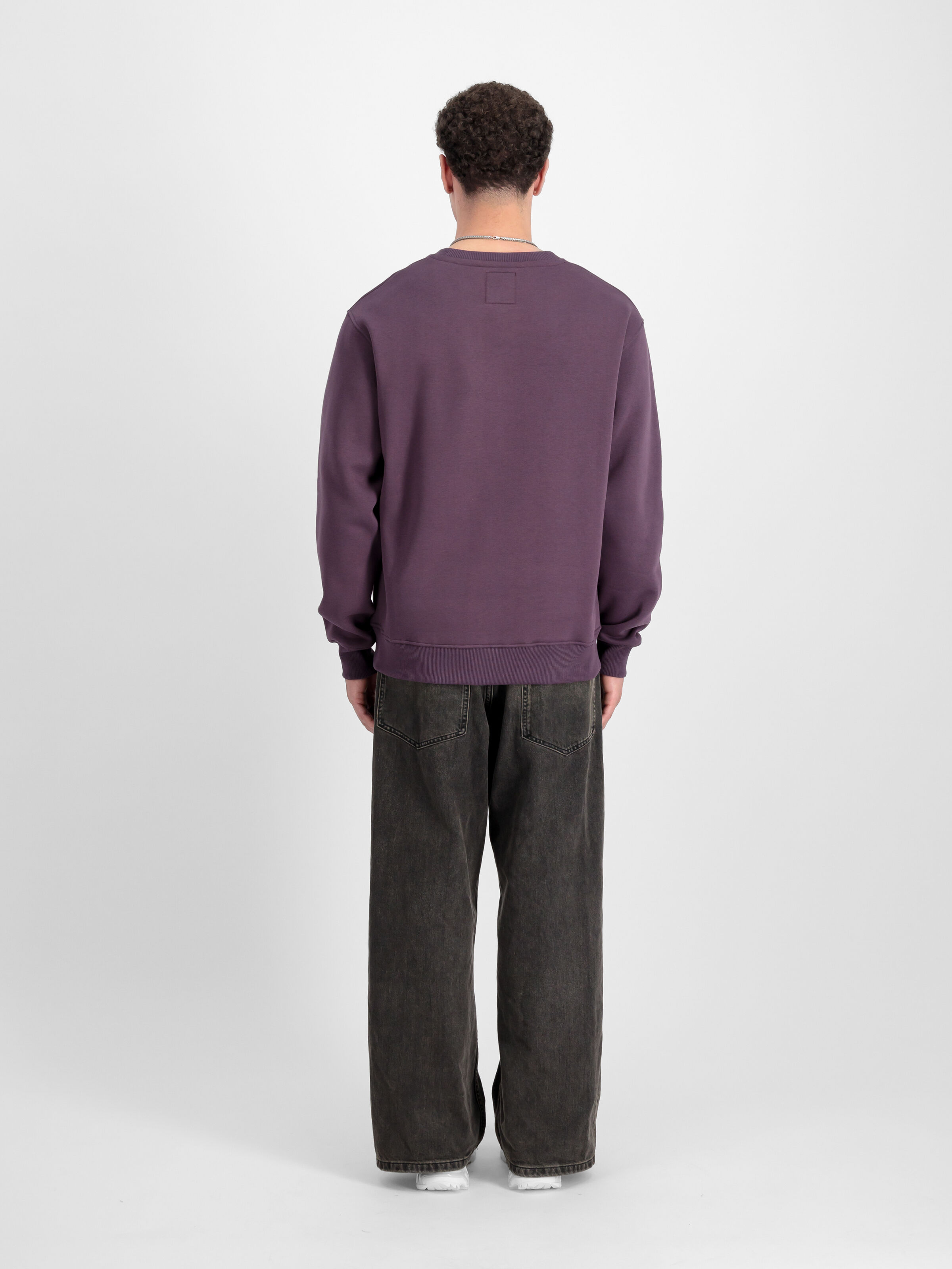 Basic Small Logo Sweatshirt Plum 188307_719_2_model_00002_97393
