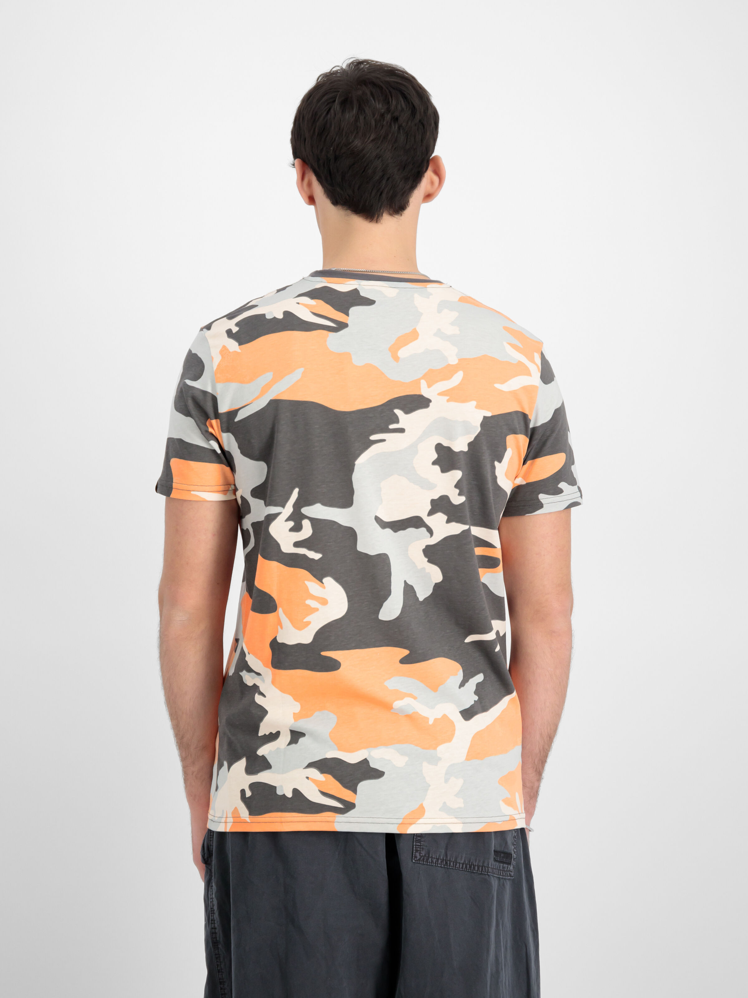 Basic Big Logo Camo PP T-Shirt orange grey camo 100501CPP_731_00008_182340