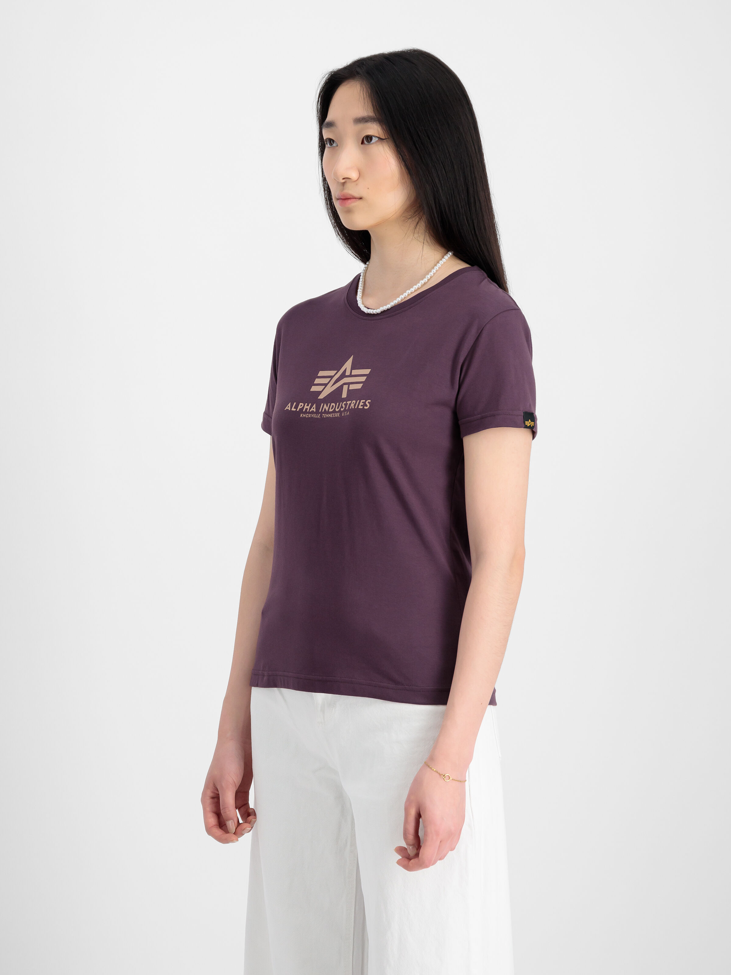New Basic Big Logo T-Shirt Women Plum 196051_719_2_model_00003_97000