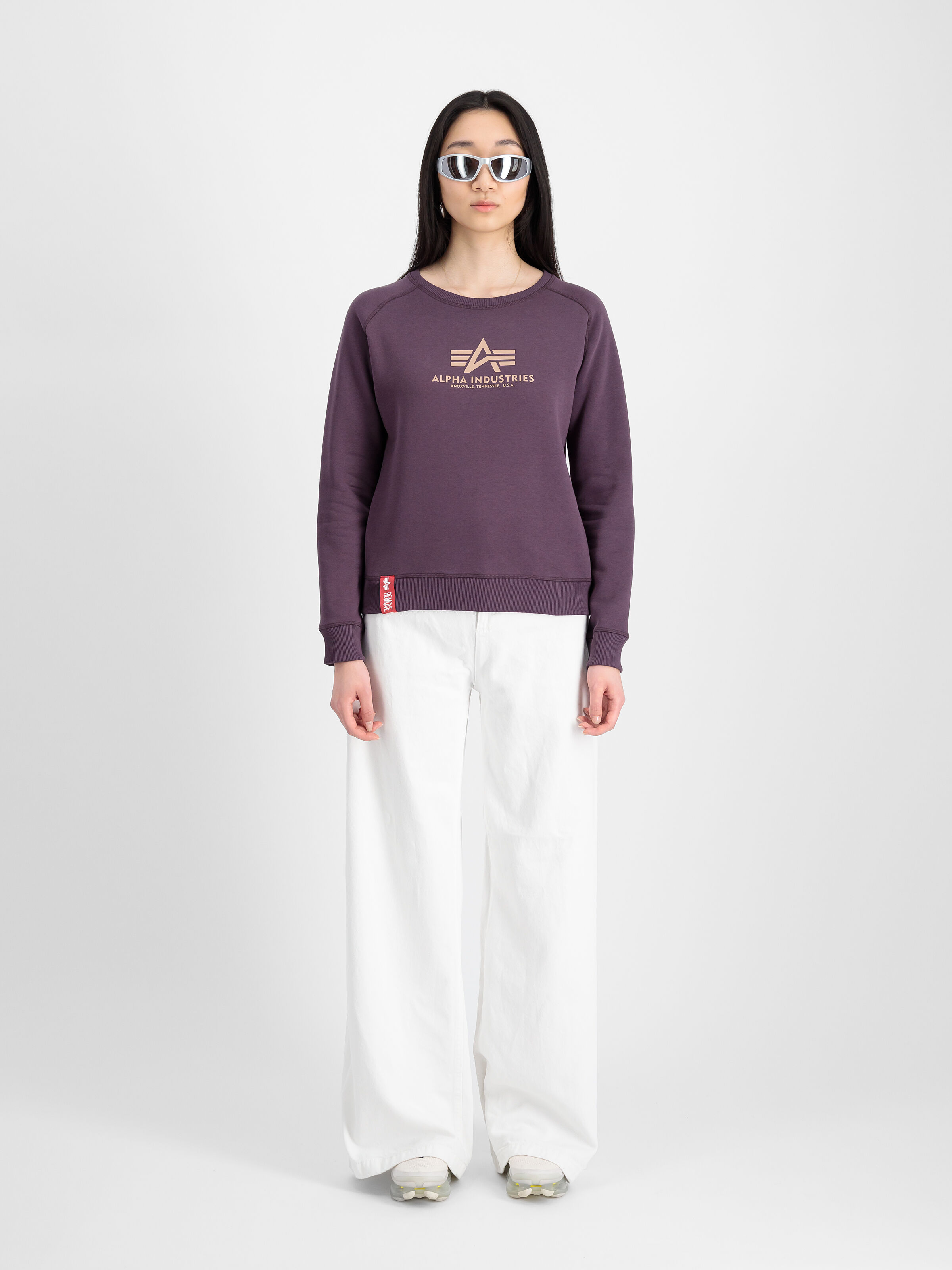 New Basic Big Logo Sweatshirt Women  Plum 196031_719_2_model_00001_97034