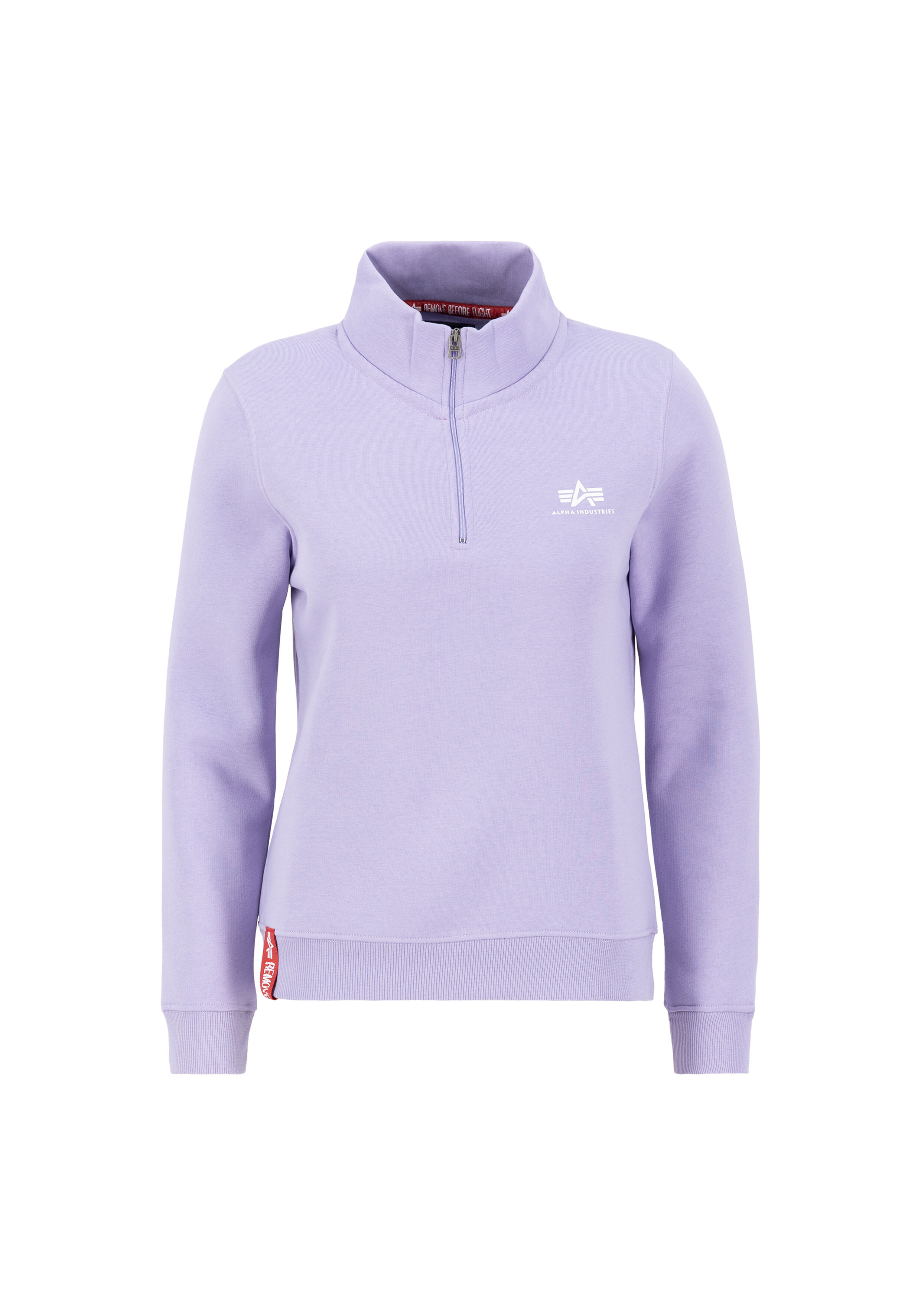 Half Zip Small Logo Sweatshirt Women pale violet 108030_664_001_122105.jpg