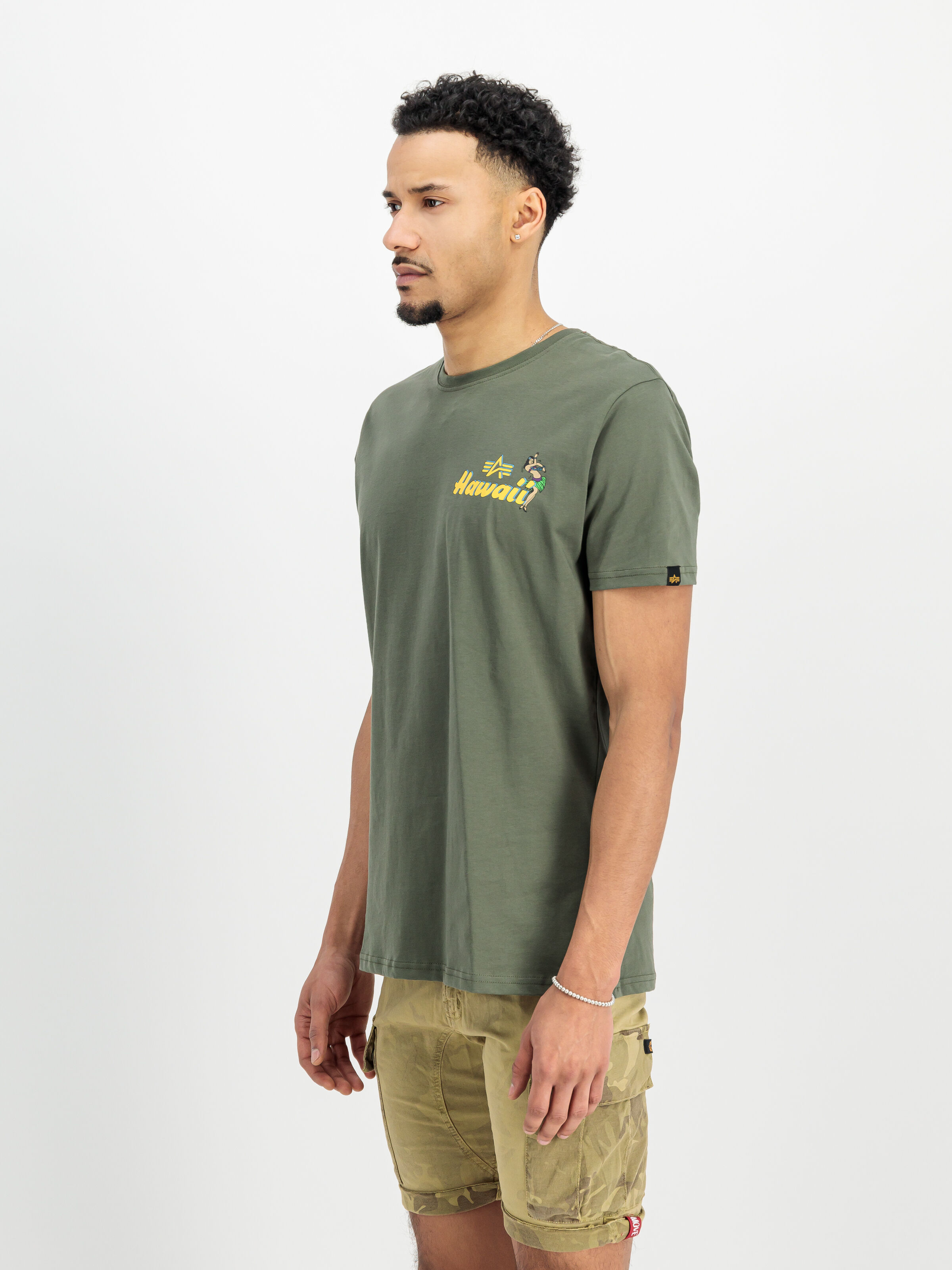 Pearl Harbor Backprint T-Shirt dark olive 156524_142_2_model_00002_152513