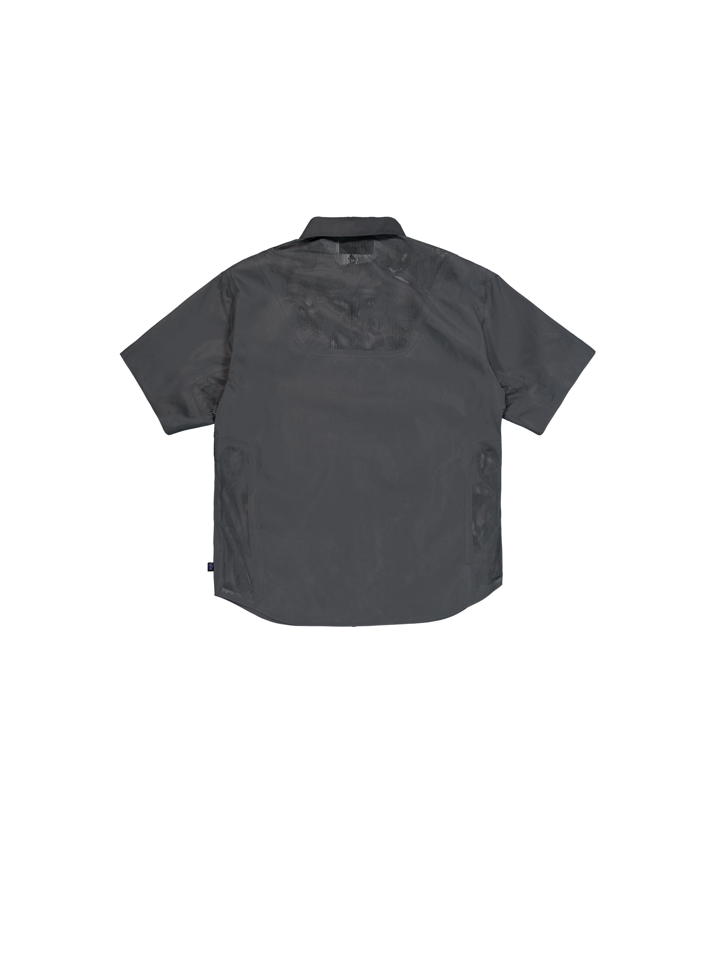 Short Sleeve Laser Cut Shirt charcoal 756122_747_1_flatlay_00002_151134