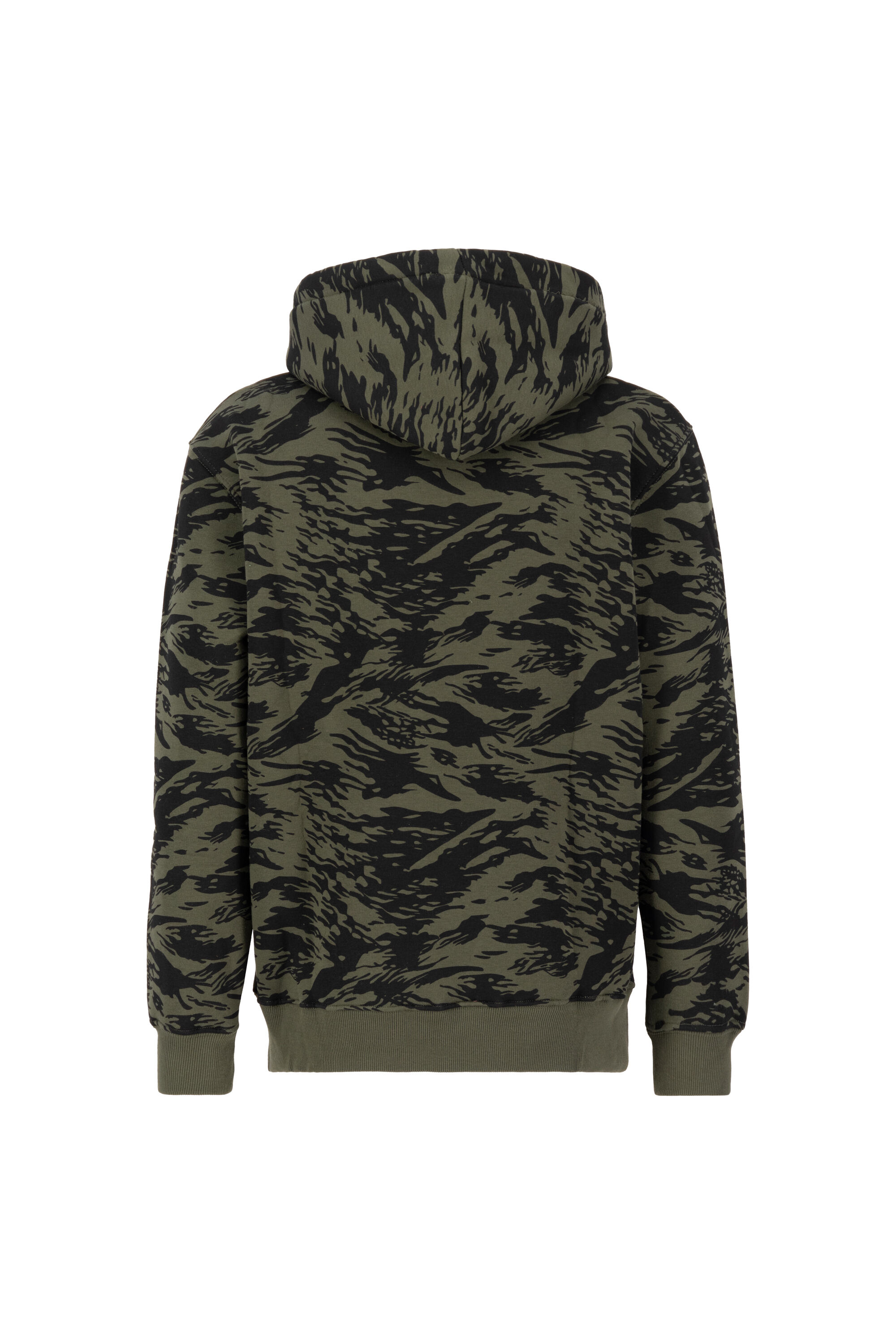 Basic Big Logo Camo Hoodie brushstroke green 178312C_634_002_126815