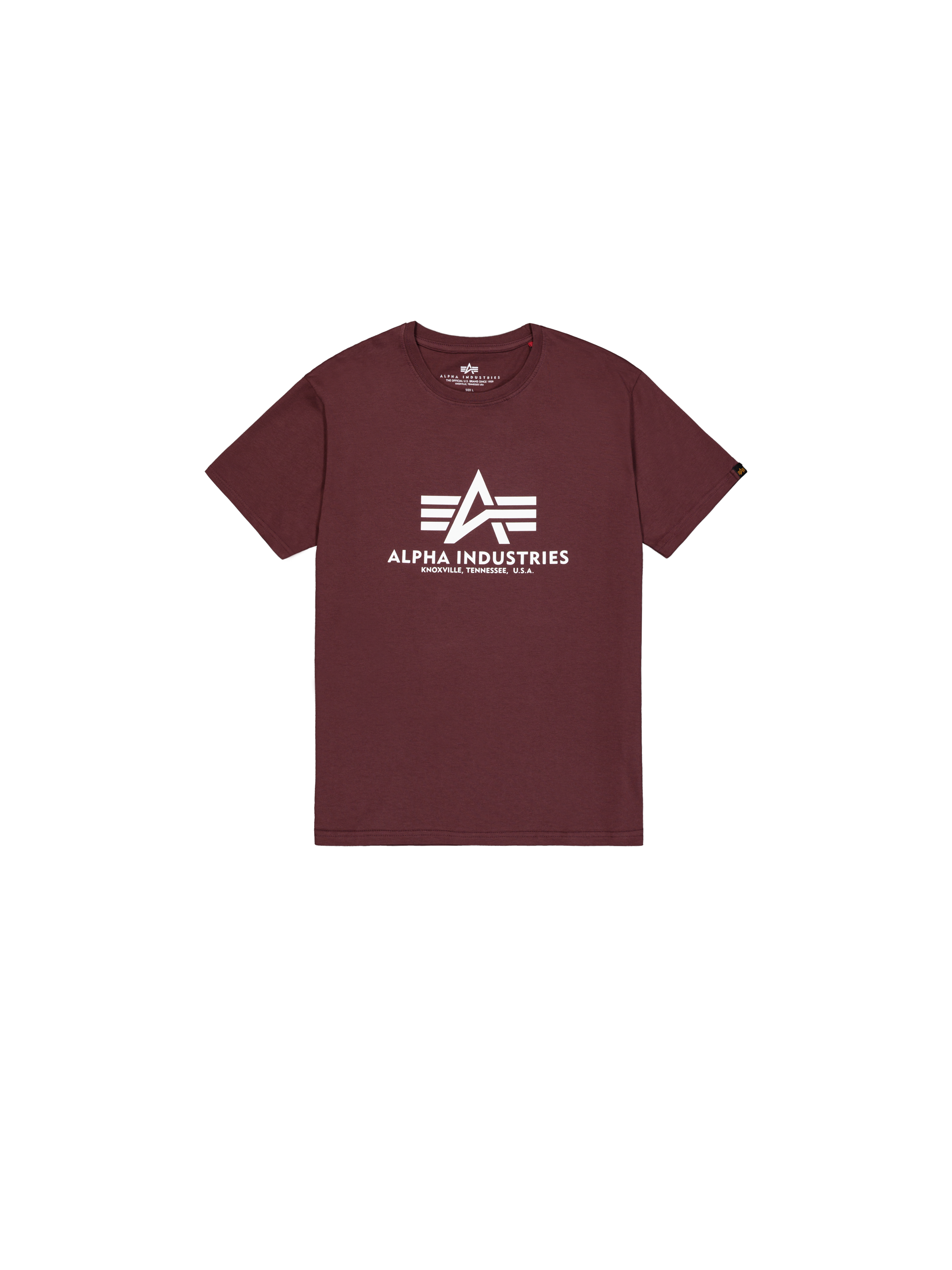 Basic Big Logo T-Shirt deep maroon 100501_21_1_flatlay_00001_185872.png