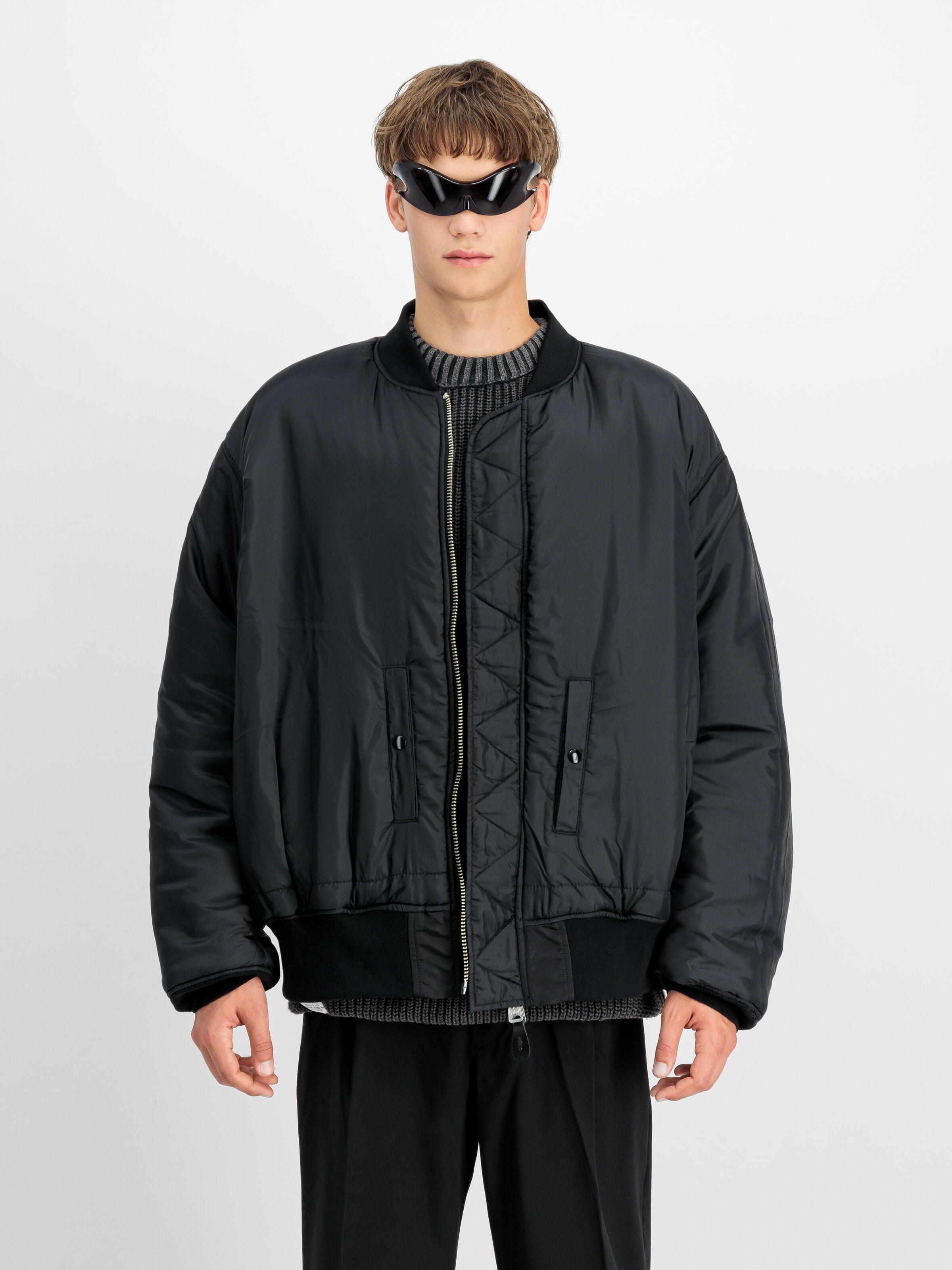 ALPHA X MASTERMIND PATCHWORK MA-1 Bomber Jacket black 148155_03_3_detail_00001_104033