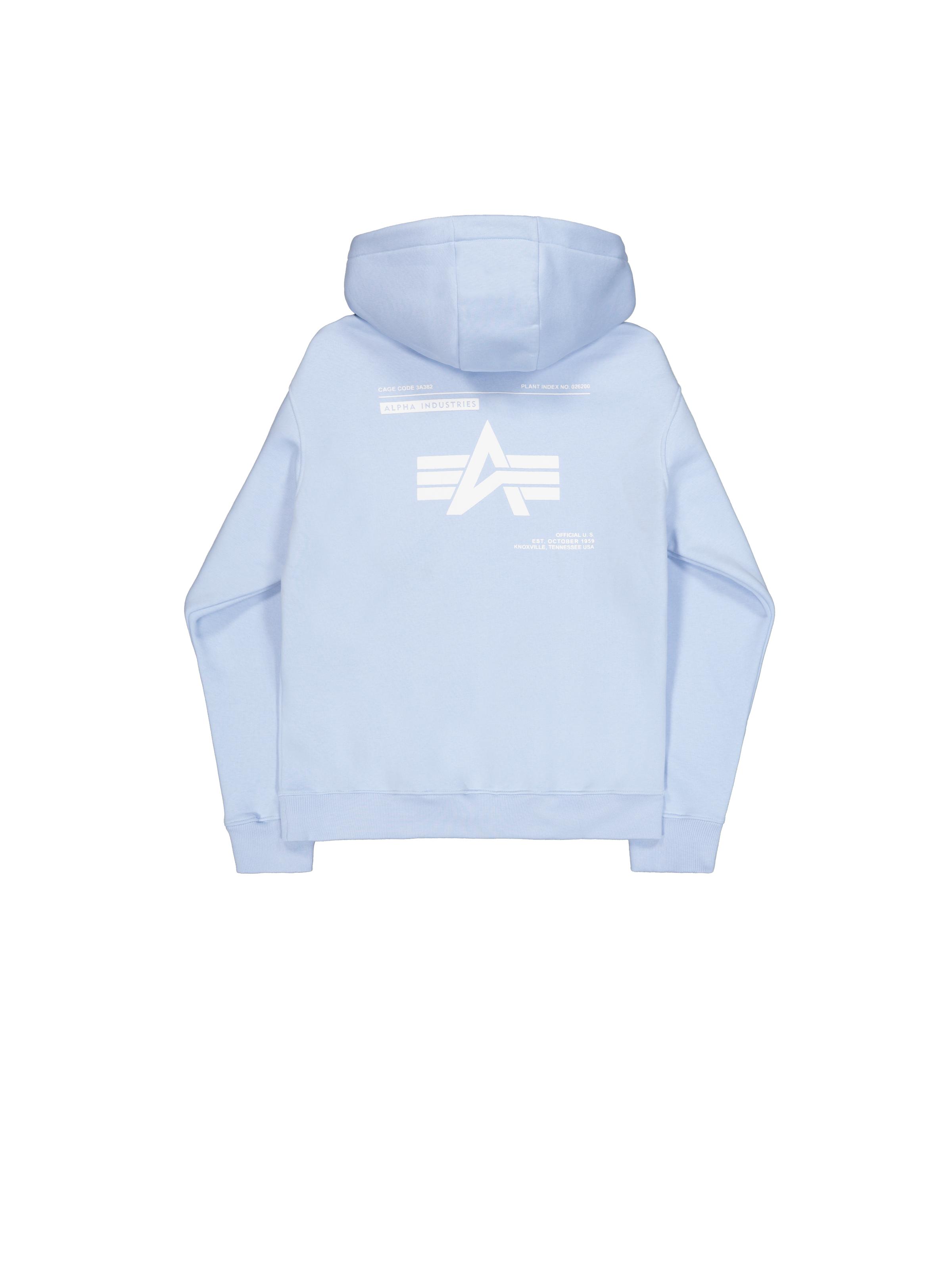 Label Backprint Hoodie artic blue 258333_40_1_flatlay_00002_174619