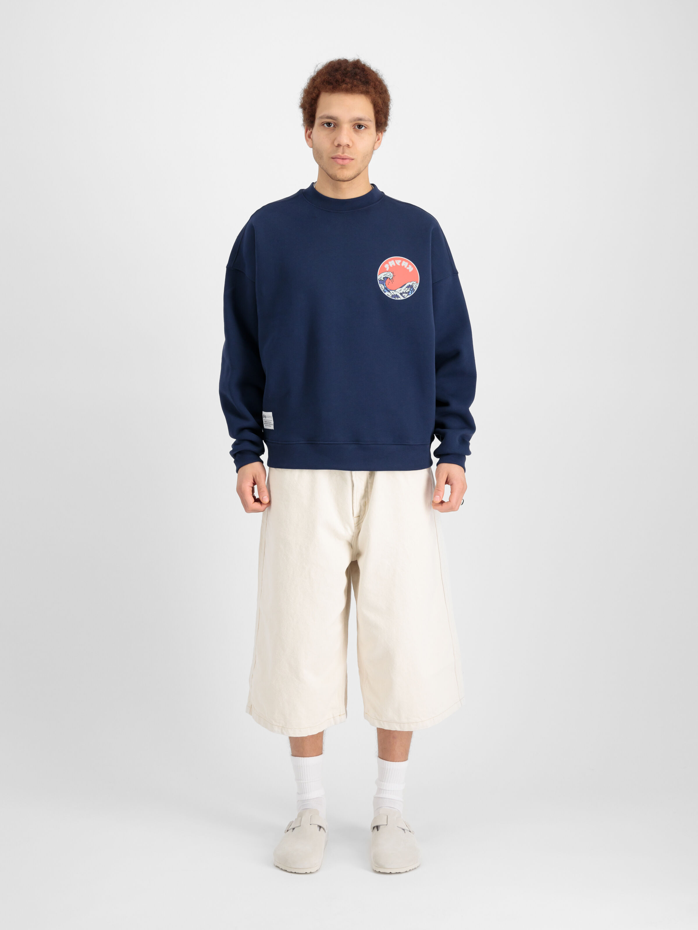 Japan Wave Warrior Sweatshirt ultra navy 146309_697_2_model_00001_124359