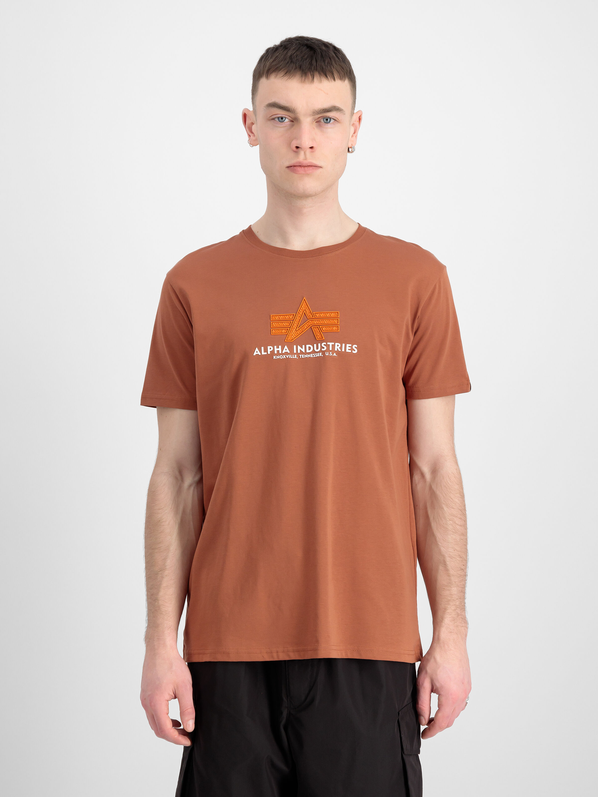 Basic Big Logo Rubber T-Shirt hazel brown 100501RB_709_00008_182353
