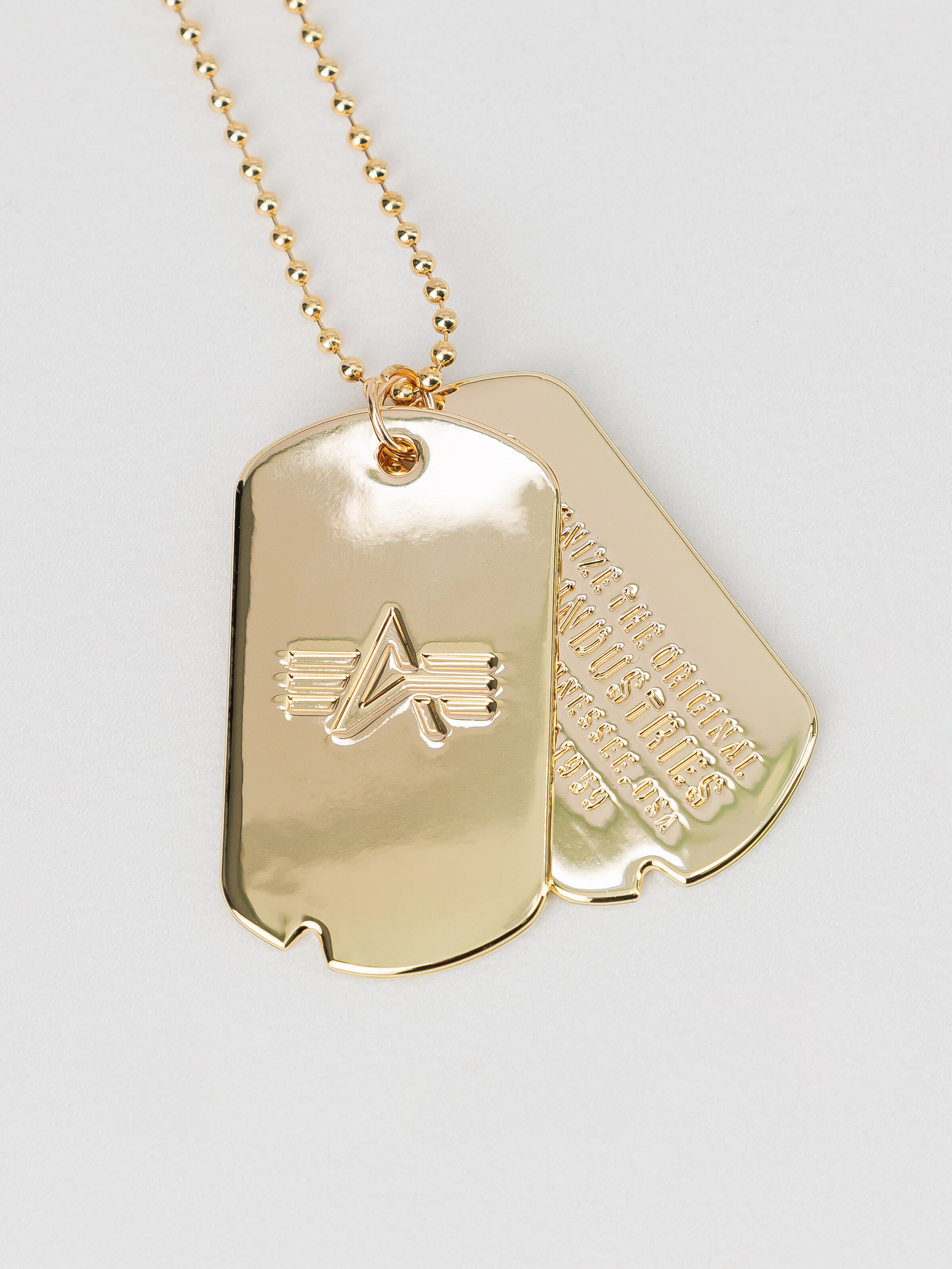 Dog Tag Necklace gold 266967_145_3_detail_00001_225250