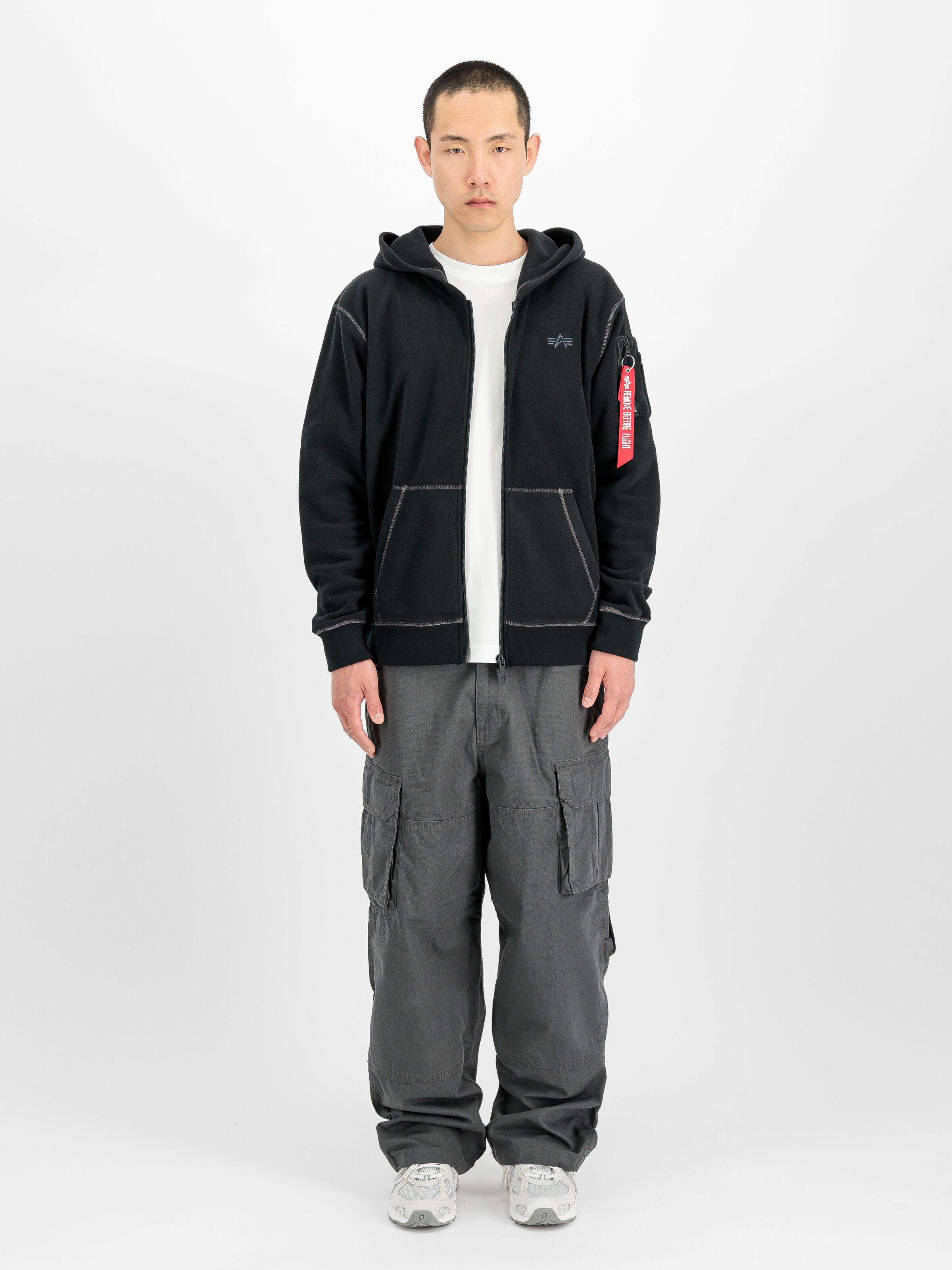Polar Fleece Zip Hoodie black 268331_03_2_model_00001_243260