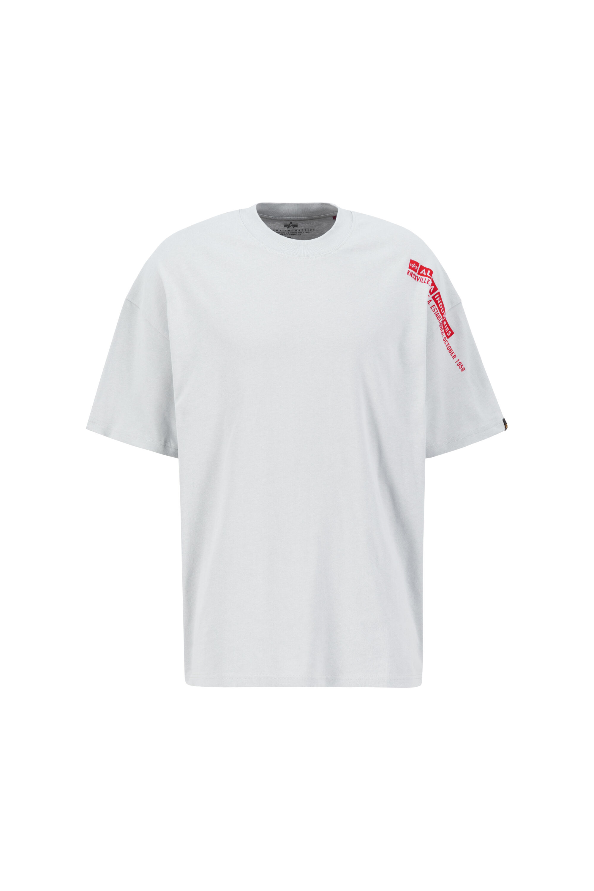 Flock Logo T-Shirt pastel grey