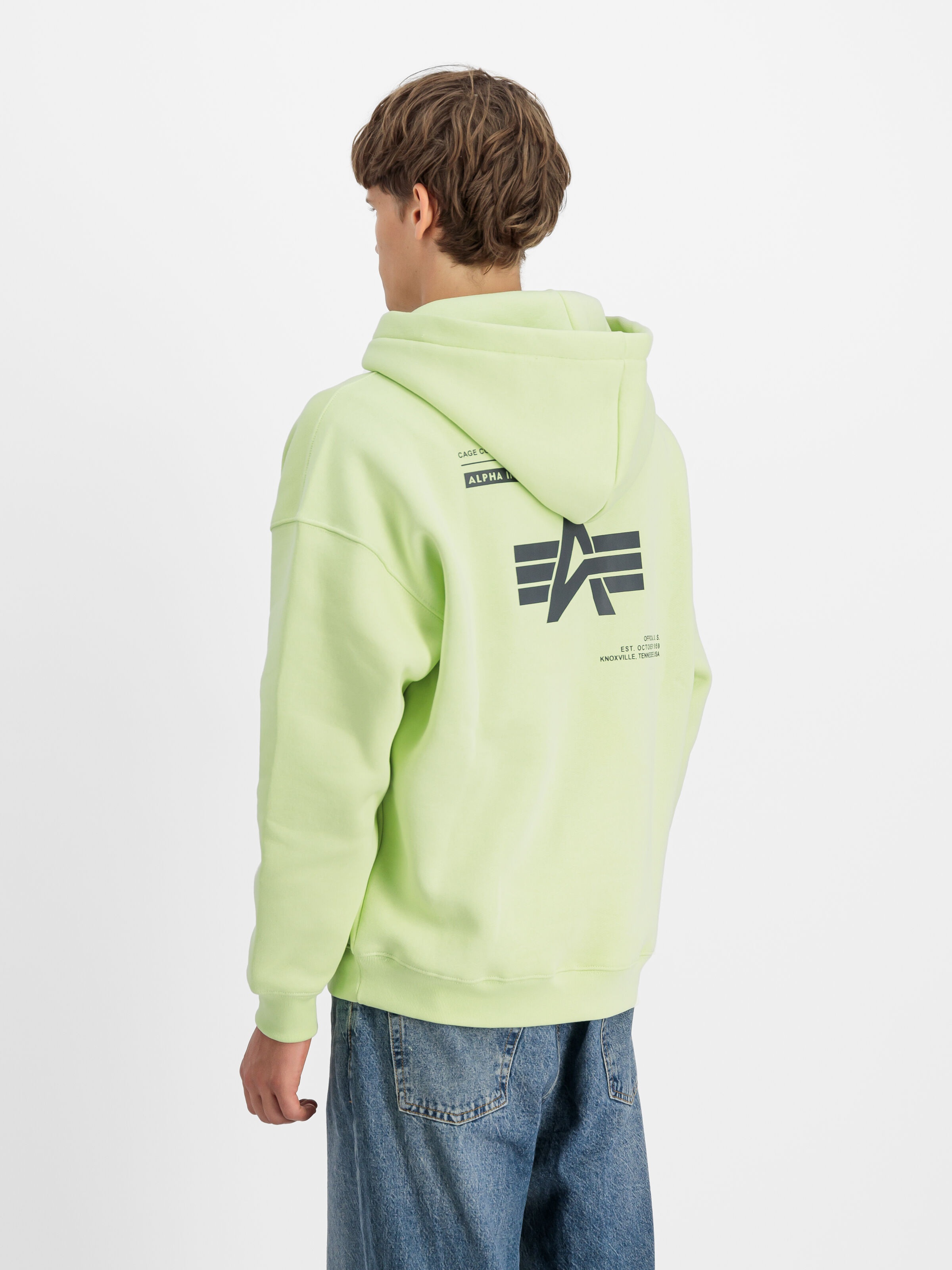 Logo Backprint Hoodie  Arctic Lime 146336_722_2_model_00004_106469