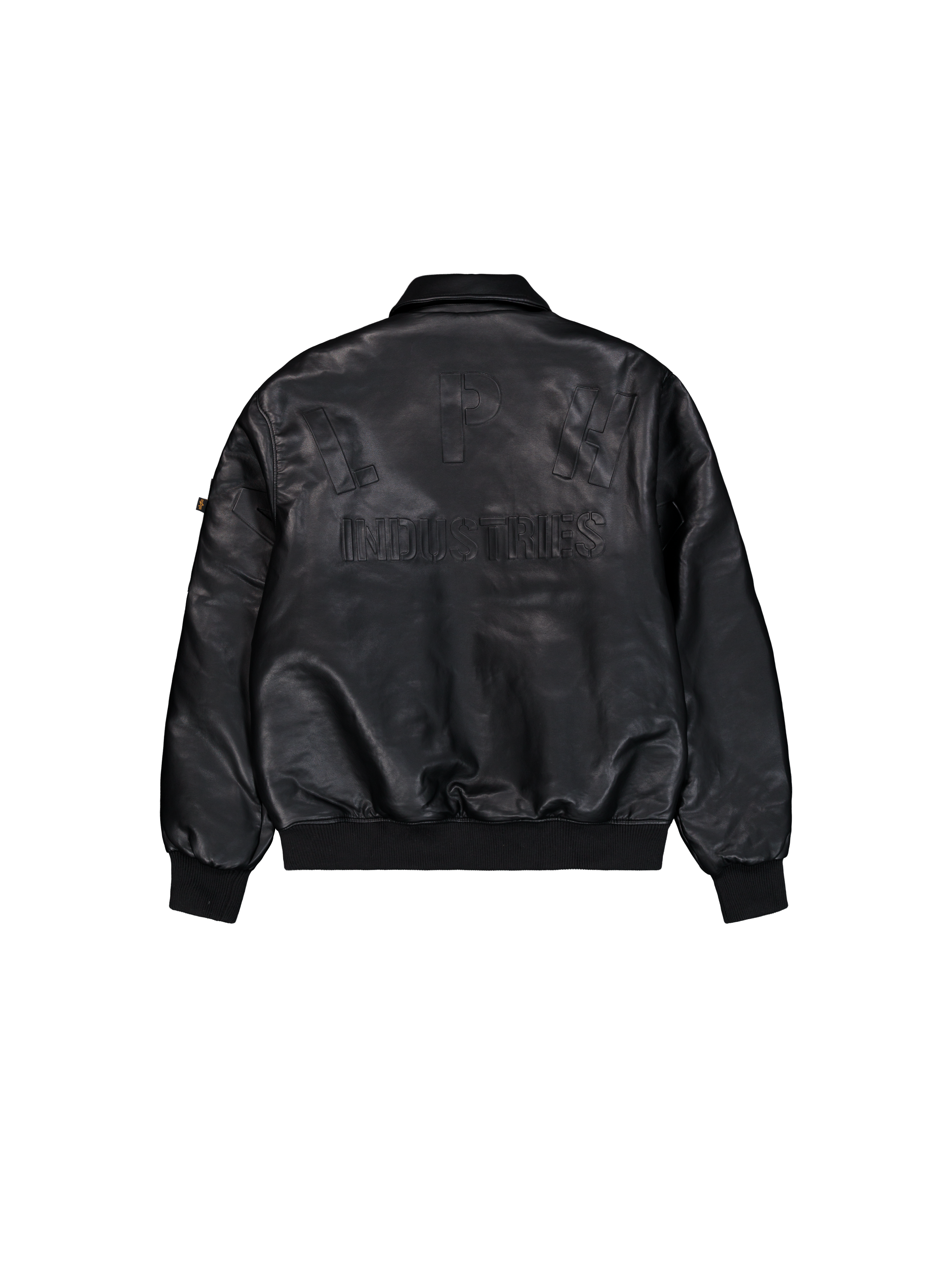 PU College Bomber Jacket black 258109_03_1_flatlay_00002_162269