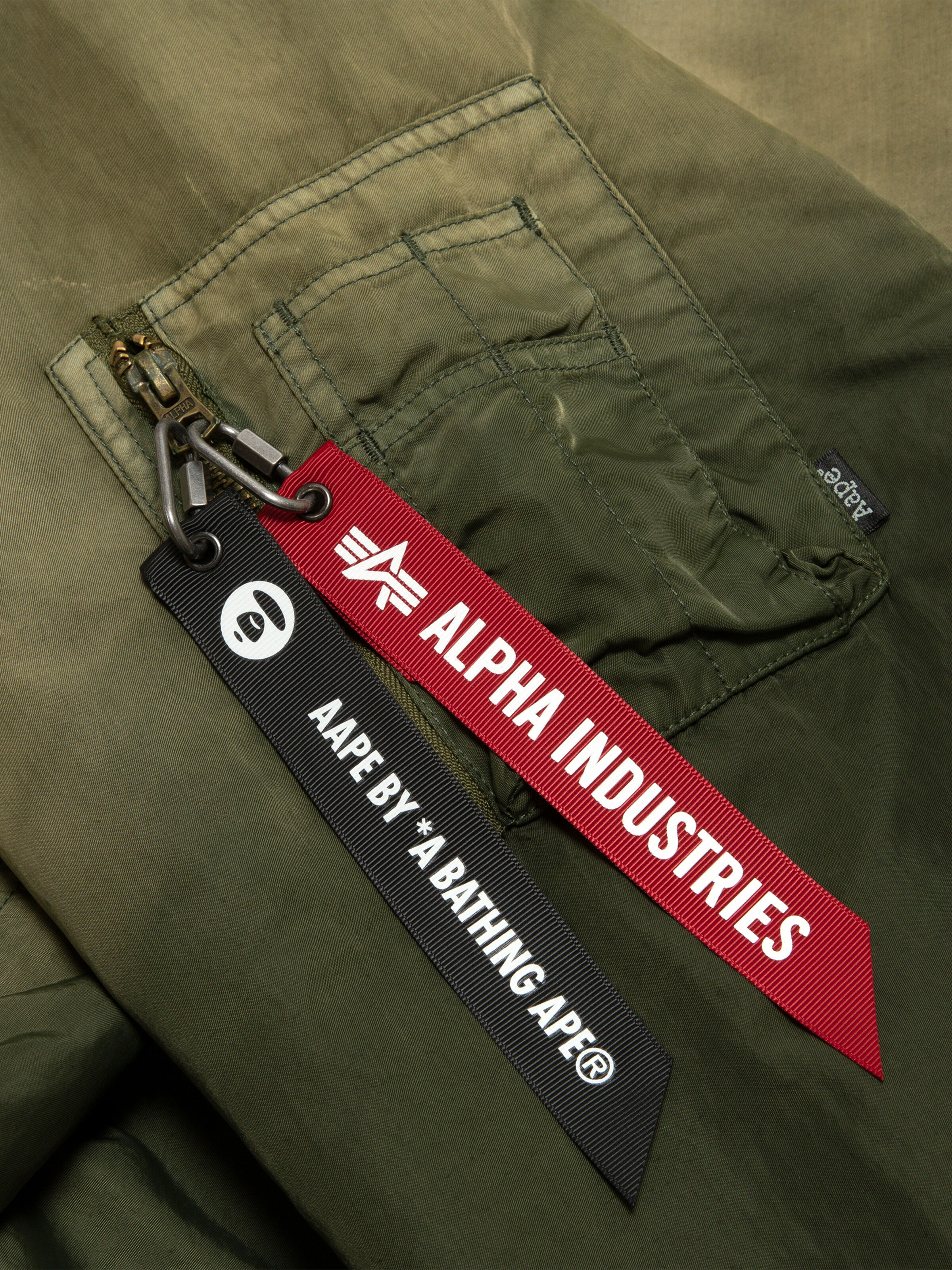 ALPHA X AAPE REVERSIBLE PADDED MA-1 QUILTED organic khaki 148171_706_3_detail_00002_150793