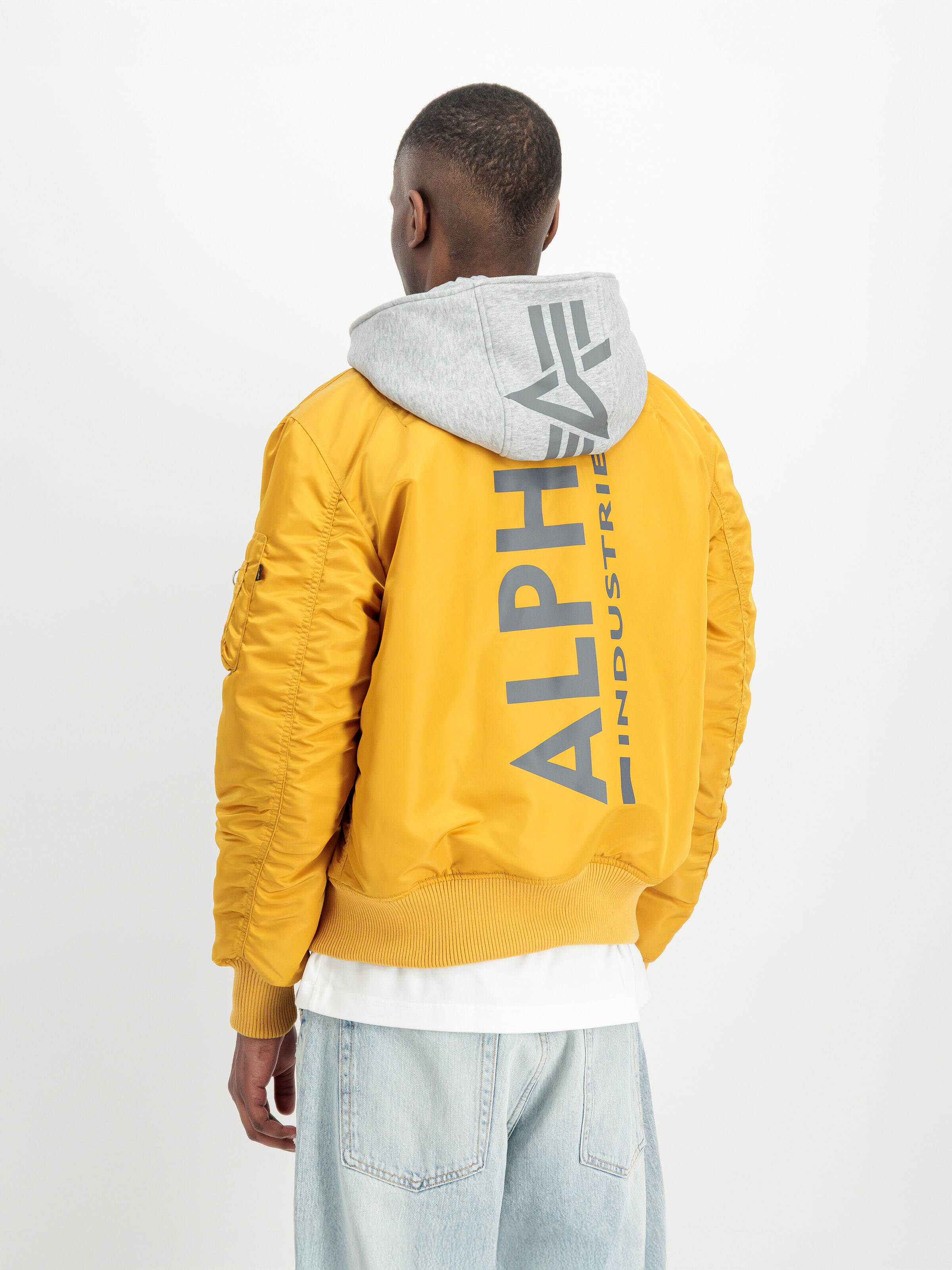 MA-1 Zip Hood Backprint Slim Bomber Jacket wheat 128113_441_2_model_00003_226575