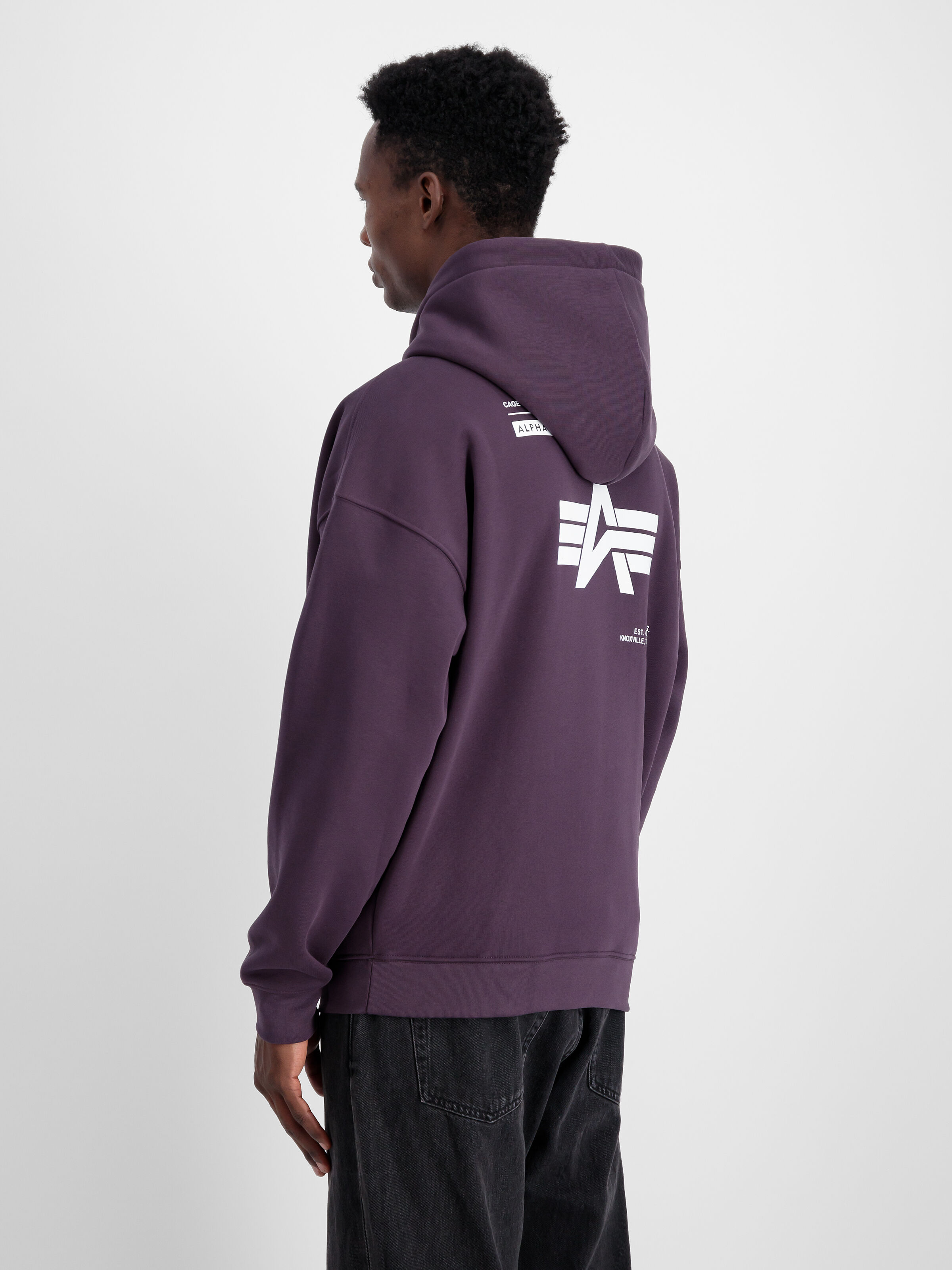 Logo Backprint Hoodie  Plum 146336_719_2_model_00004_99630