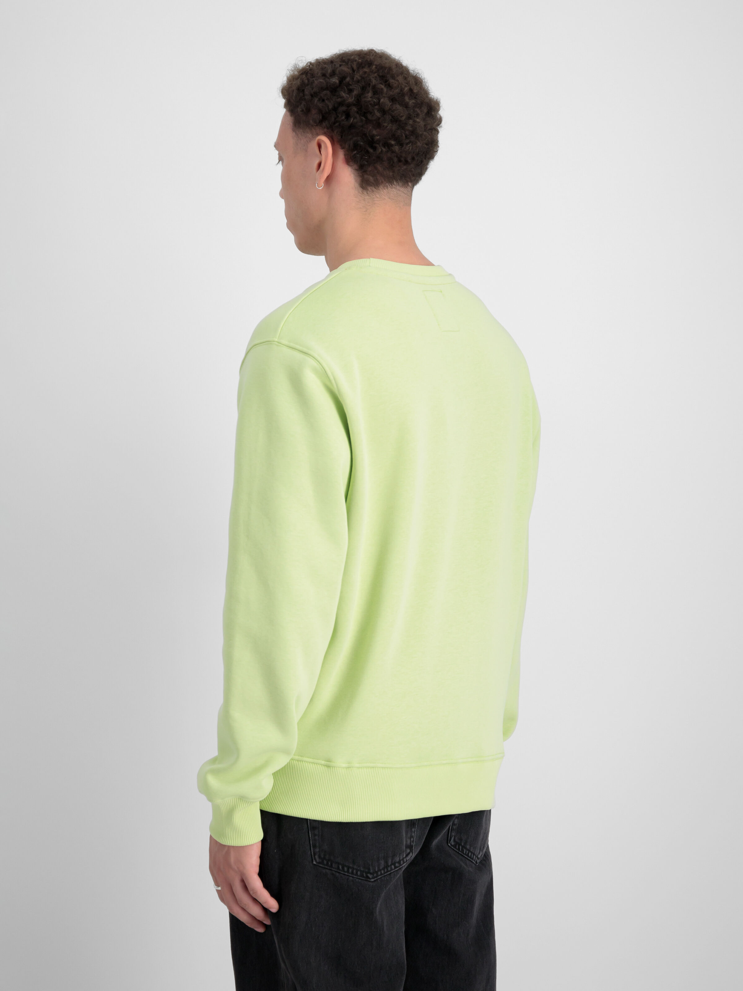 Basic Big Logo Sweatshirt Arctic Lime 178302_722_2_model_00004_97565
