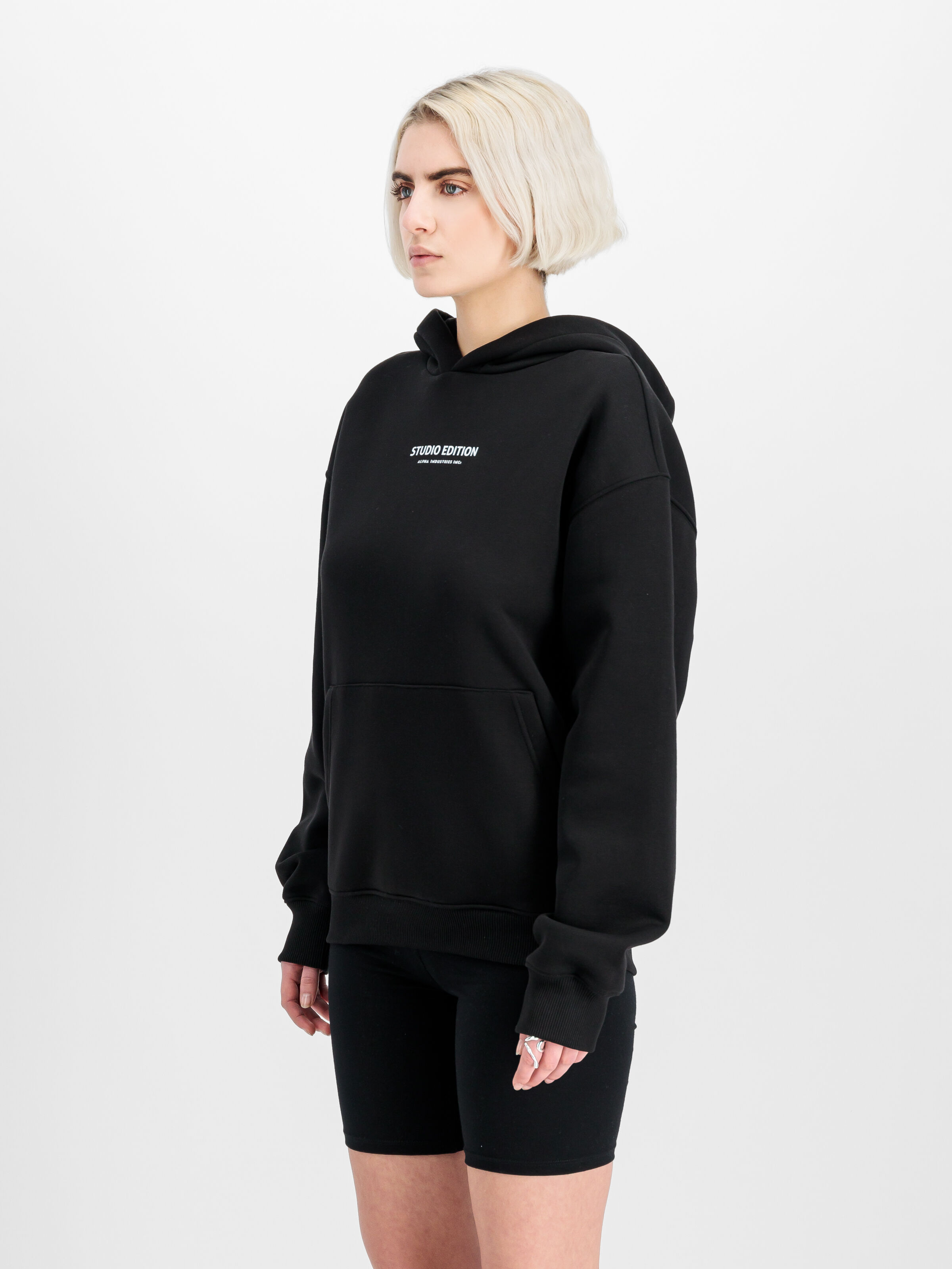 Studio Edition Backprint Hoodie Women black 156042_03_2_model_00003_140276