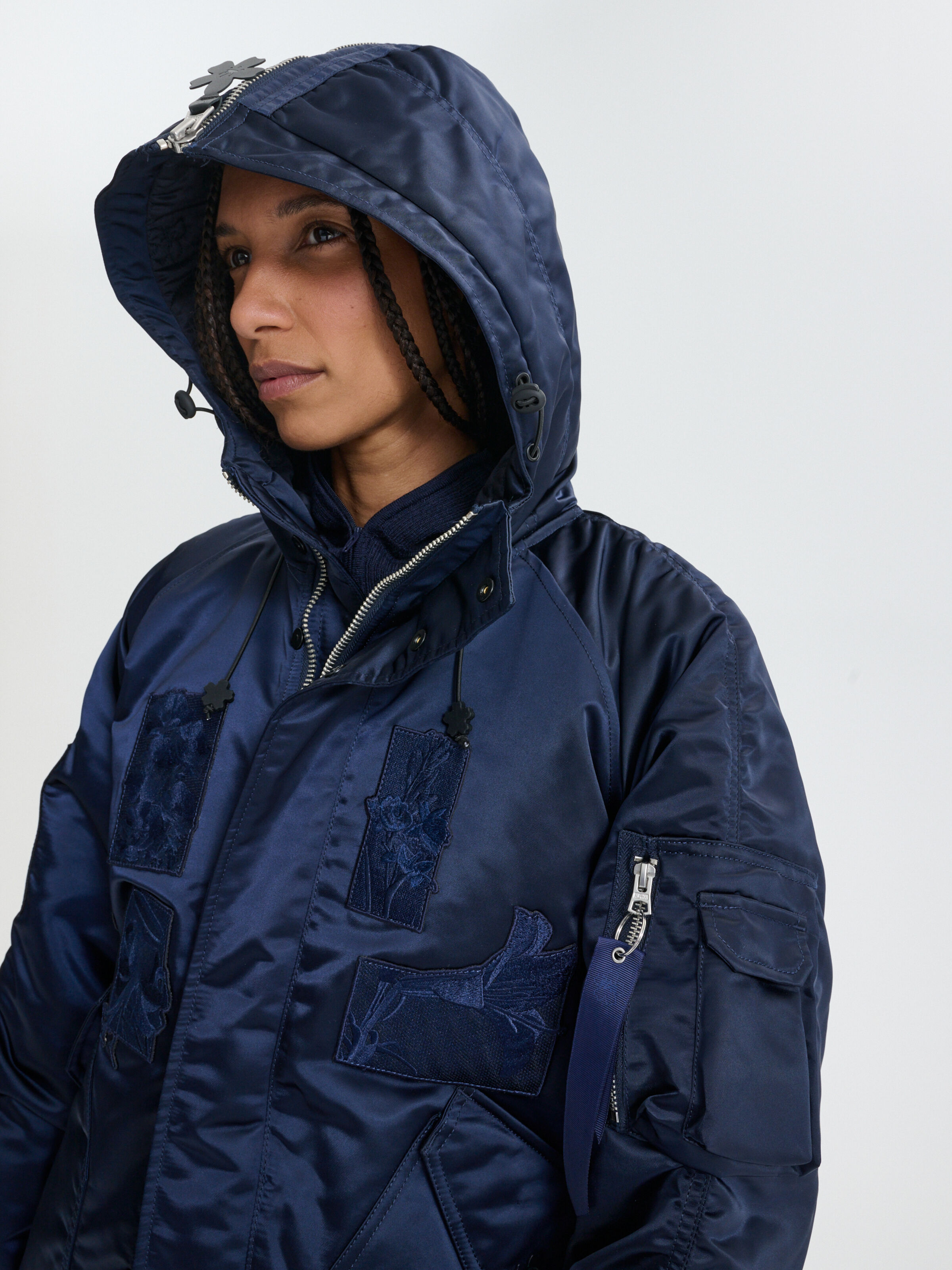 ALPHA x CECILIE BAHNSEN N-2B Patch CR Winter Jacket ultra navy 766021_697_3_detail_00002_215765