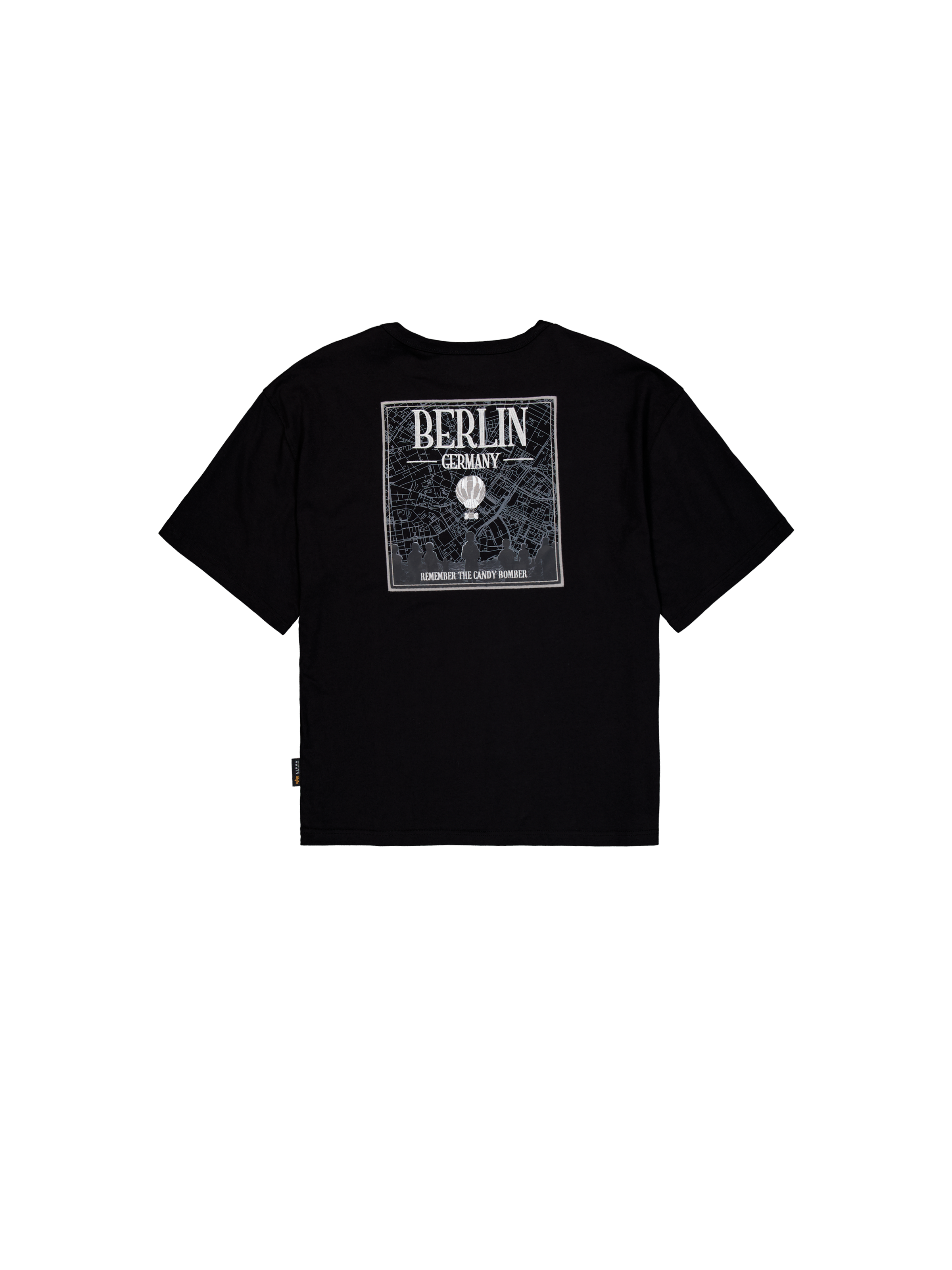 Berlin Candy Bomber Backprint T-Shirt black 148515_03_1_flatlay_00002_98222