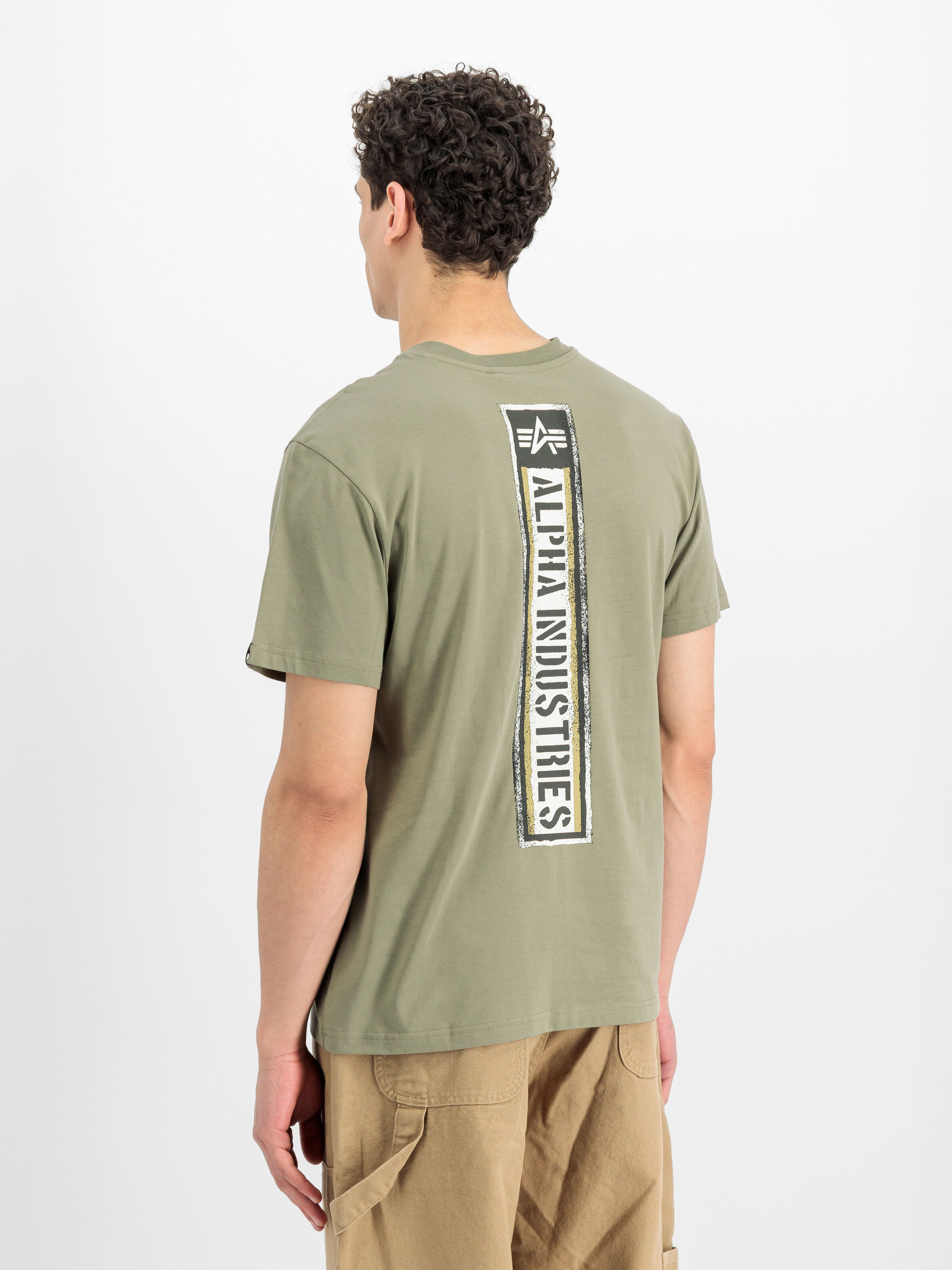 Backprint Vintage Panel T-Shirt olive 268513_11_2_model_00003_228103