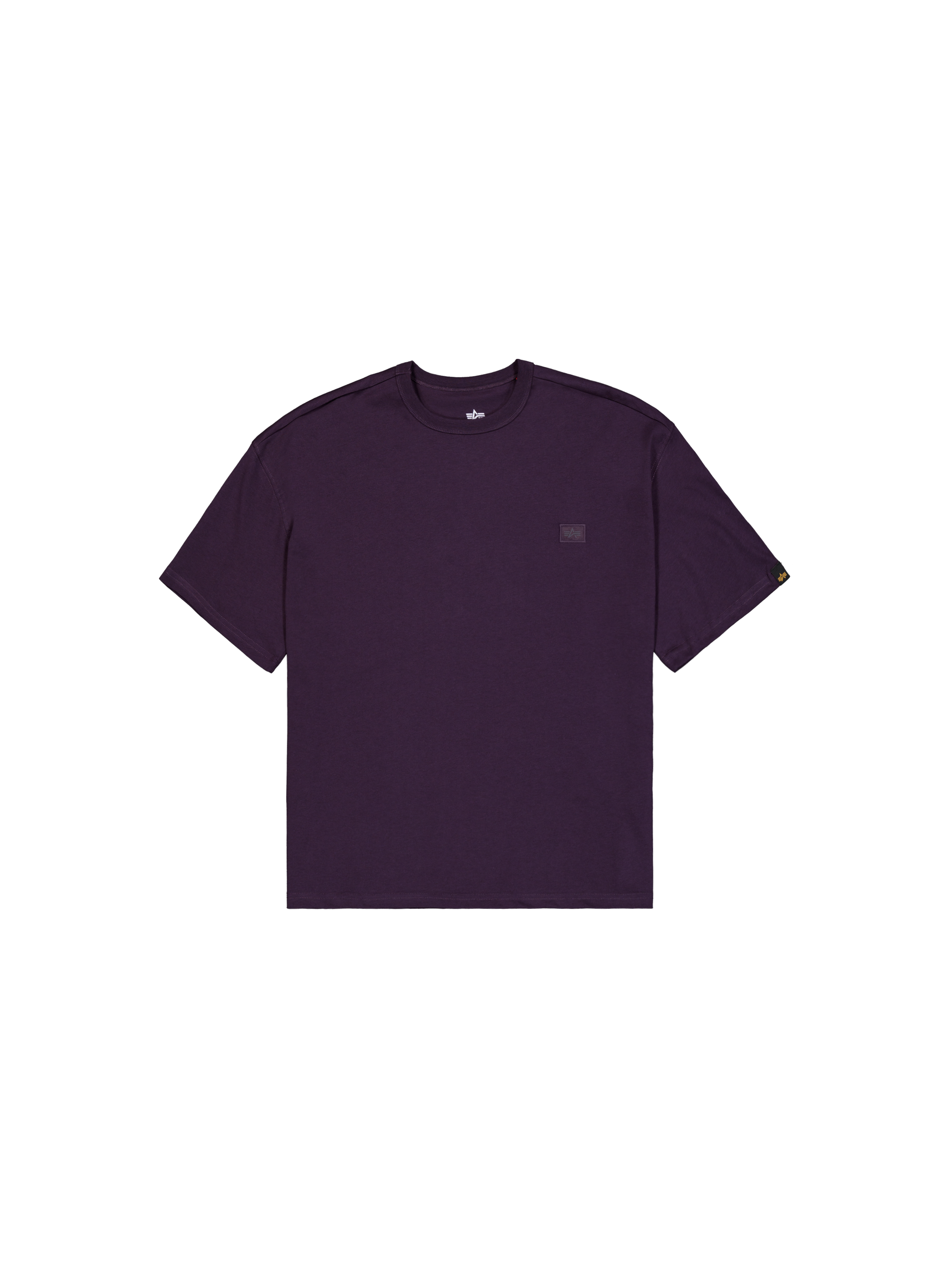 Alpha Essentials Rubber Logo T-Shirt Women Plum 146061_719_1_flatlay_00001_98383.png