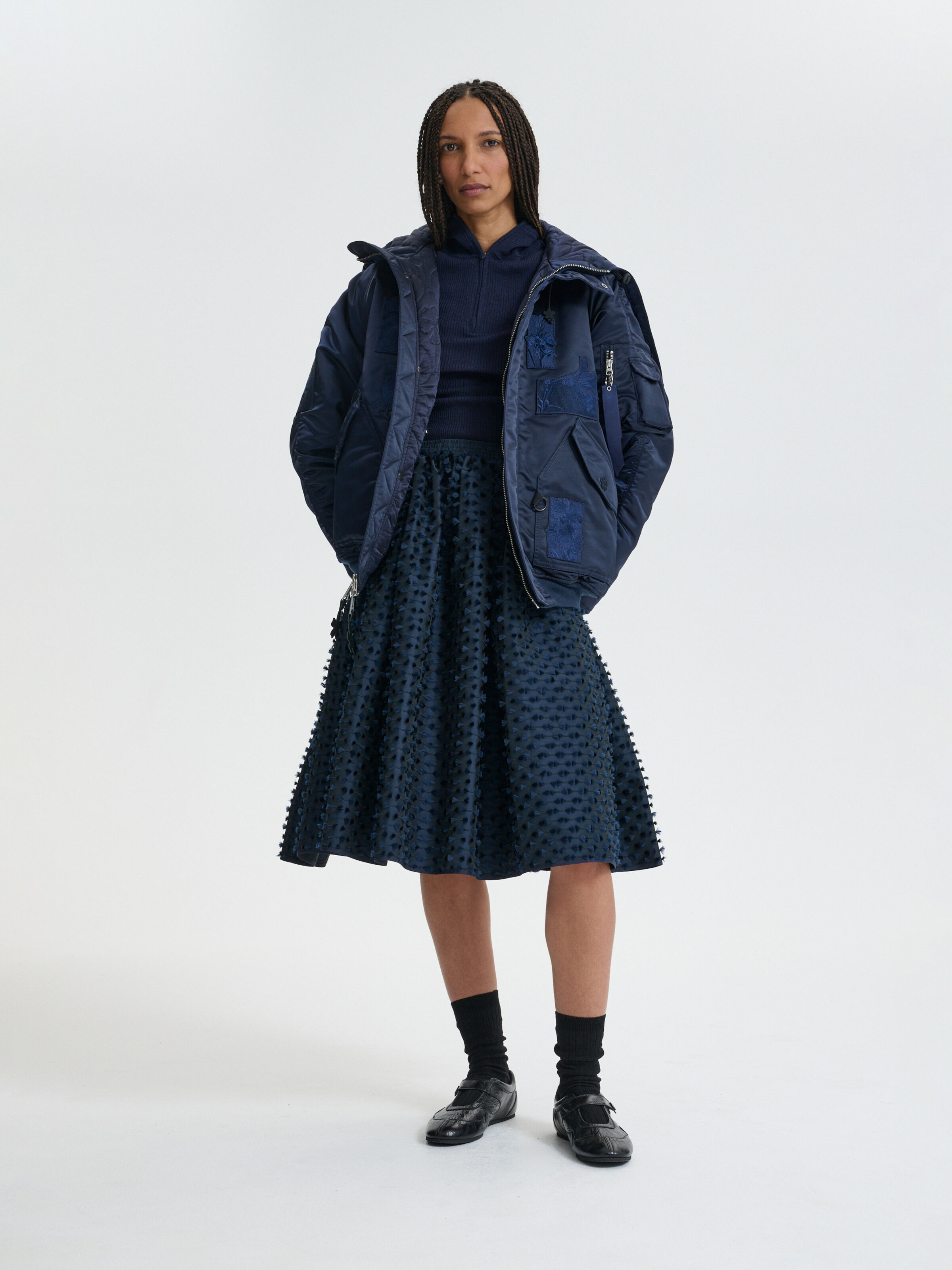 ALPHA x CECILIE BAHNSEN N-2B Patch CR Winter Jacket ultra navy 766021_697_2_model_00001_215761