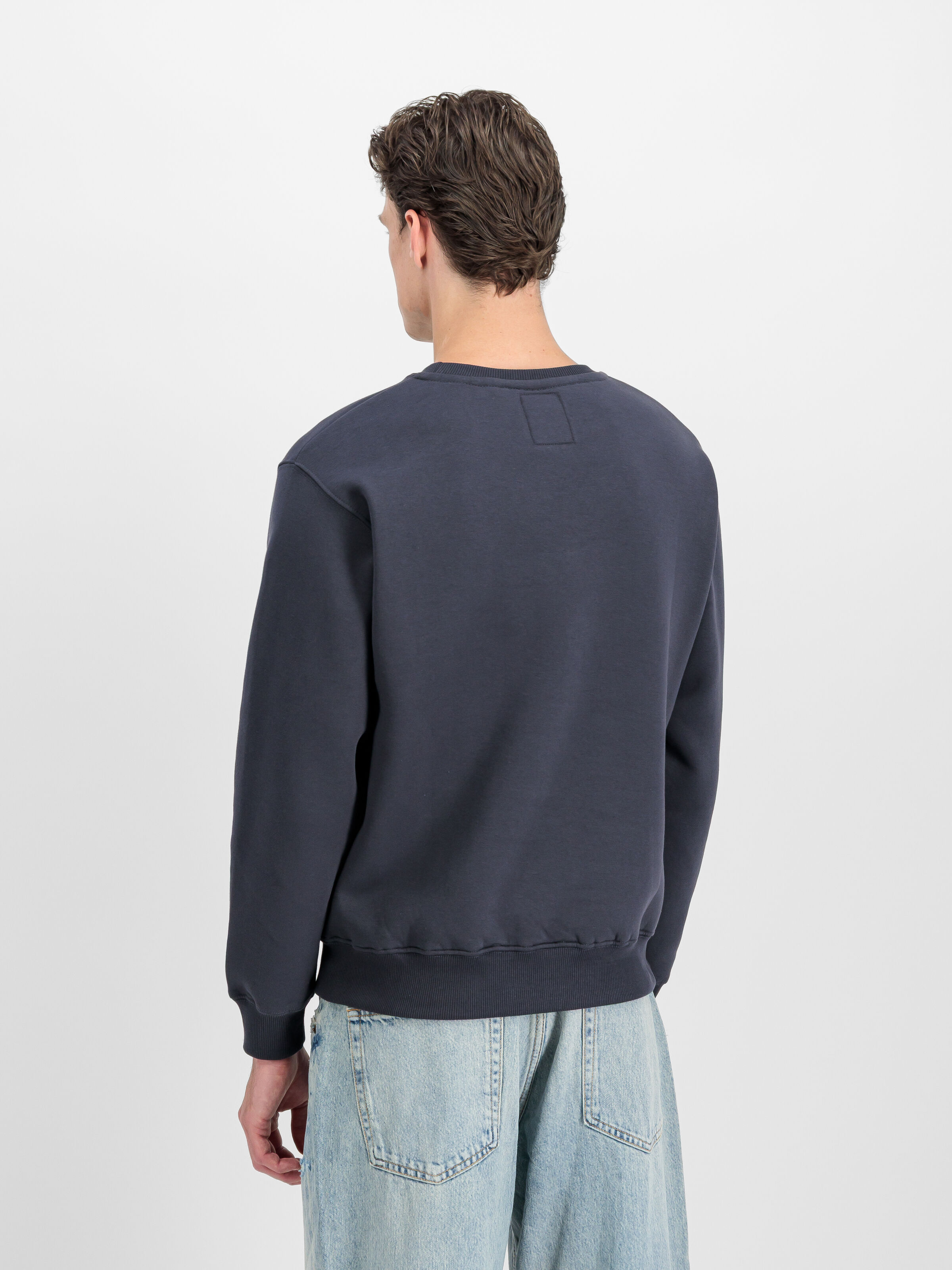 Basic Small Logo Sweatshirt navy 188307_02_2_model_00003_189443