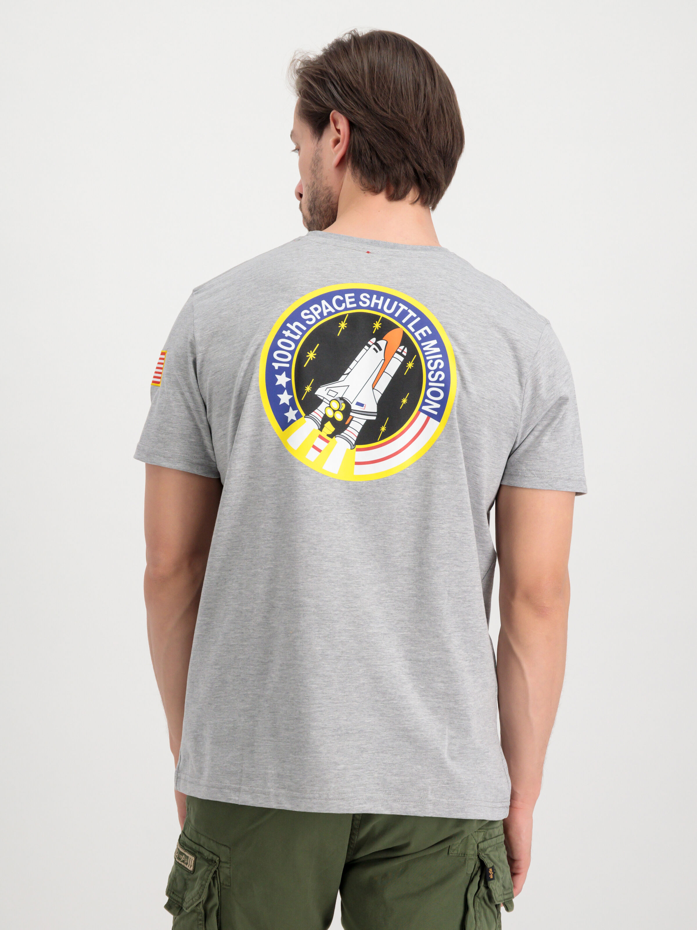 Space Shuttle T-Shirt grey heather 176507_17_alpha_industries_space_shuttle_t_004_182806