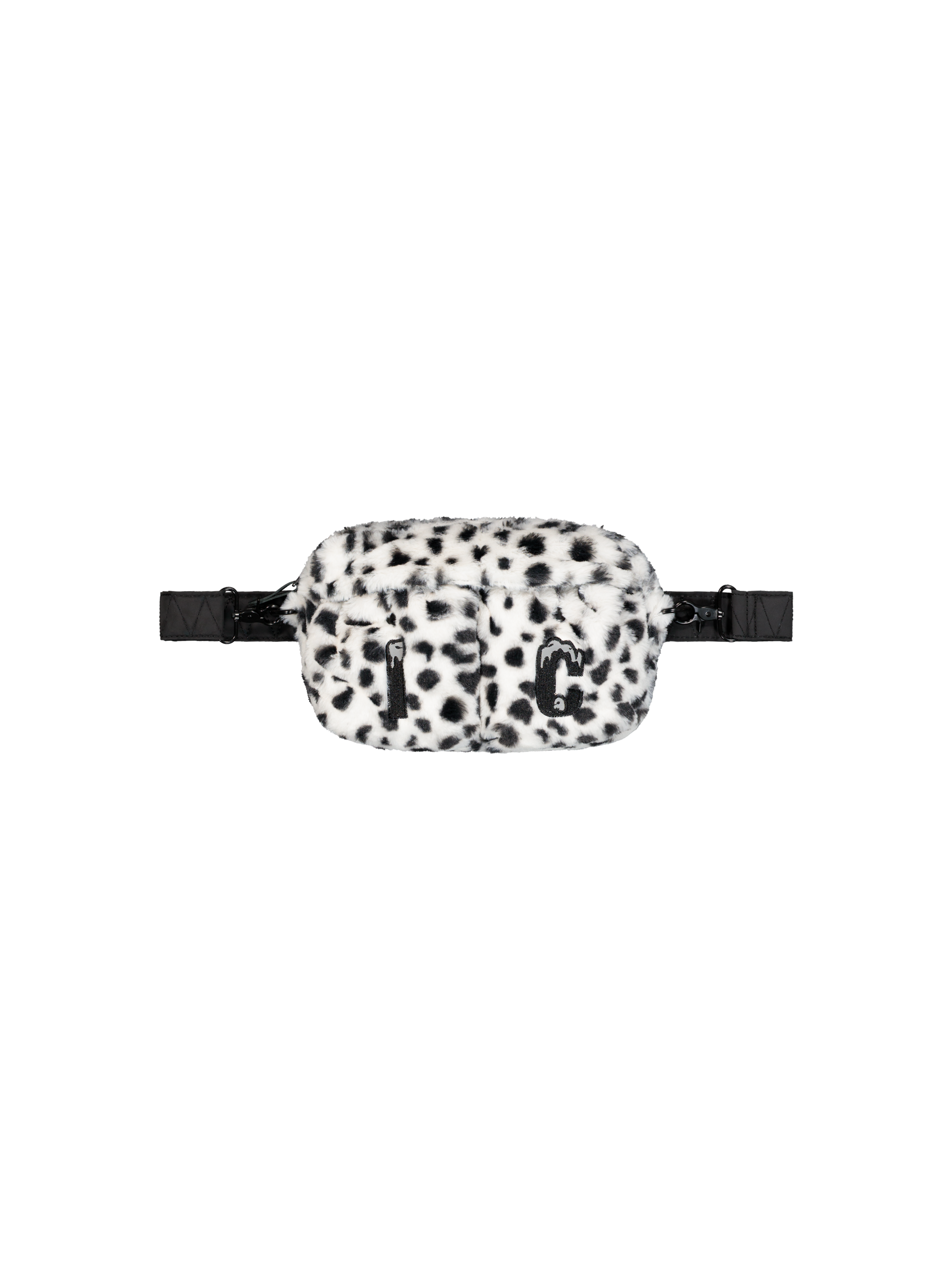 ALPHA x ICE CREAM Faux Fur Messengar Bag black/white 268970_95_1_flatlay_00001_243526.png
