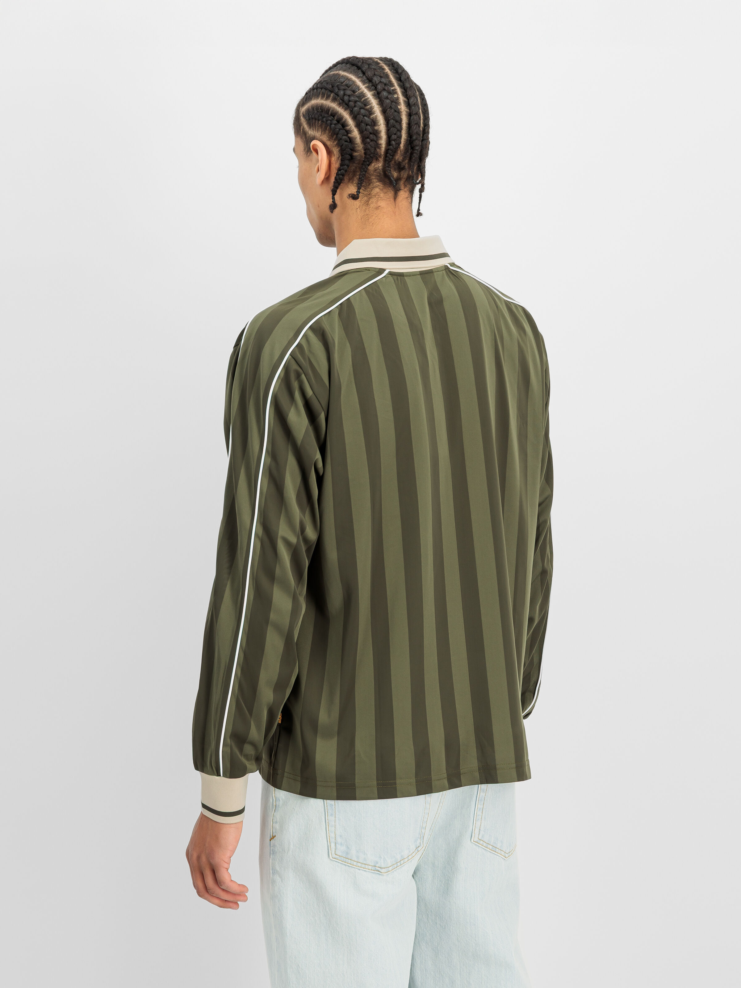 Track Tricot Polo Longsleeve dark olive 268600_142_2_model_00003_235042