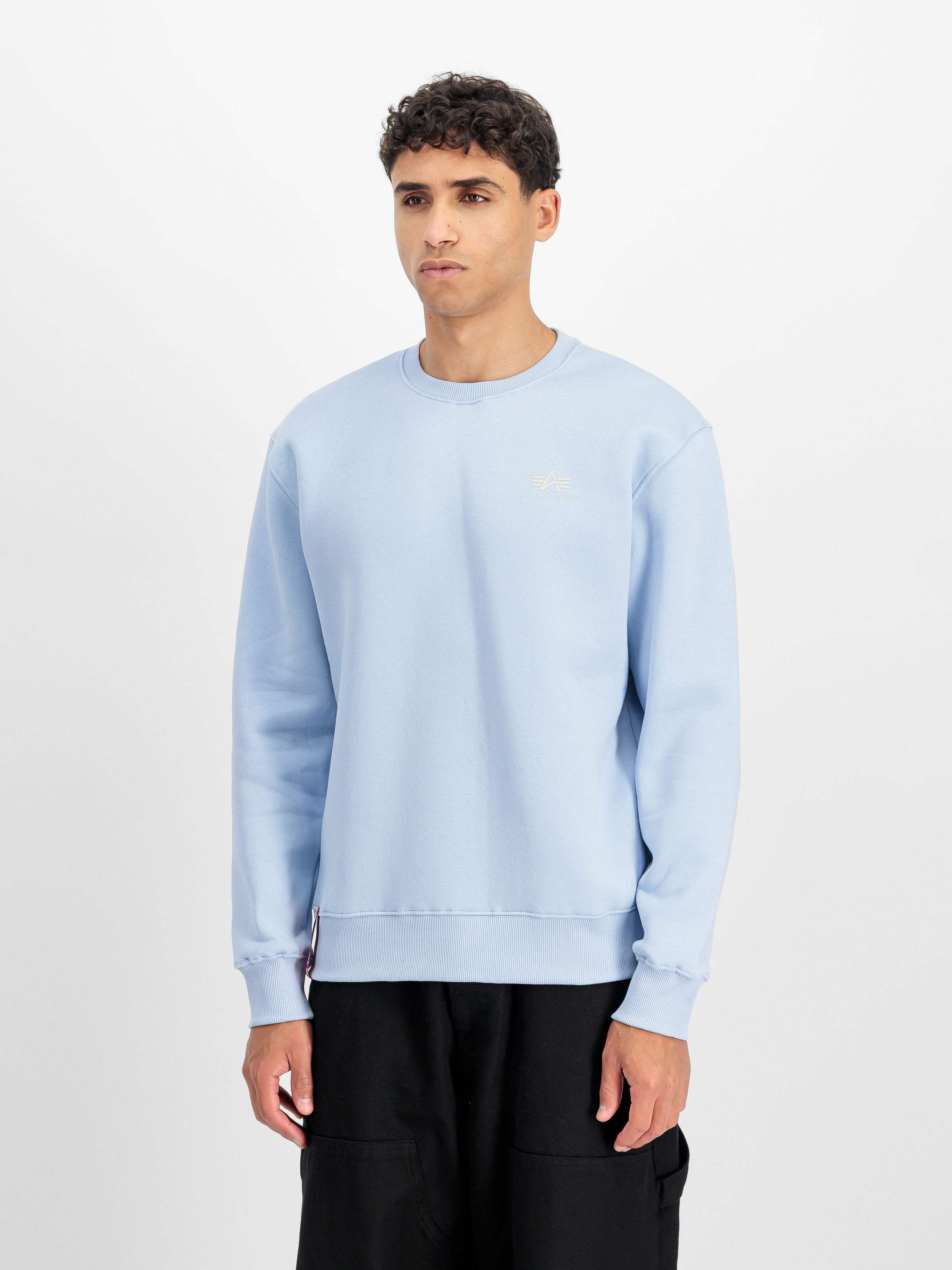 Basic Small Logo Sweatshirt artic blue 188307_40_2_model_00002_196479