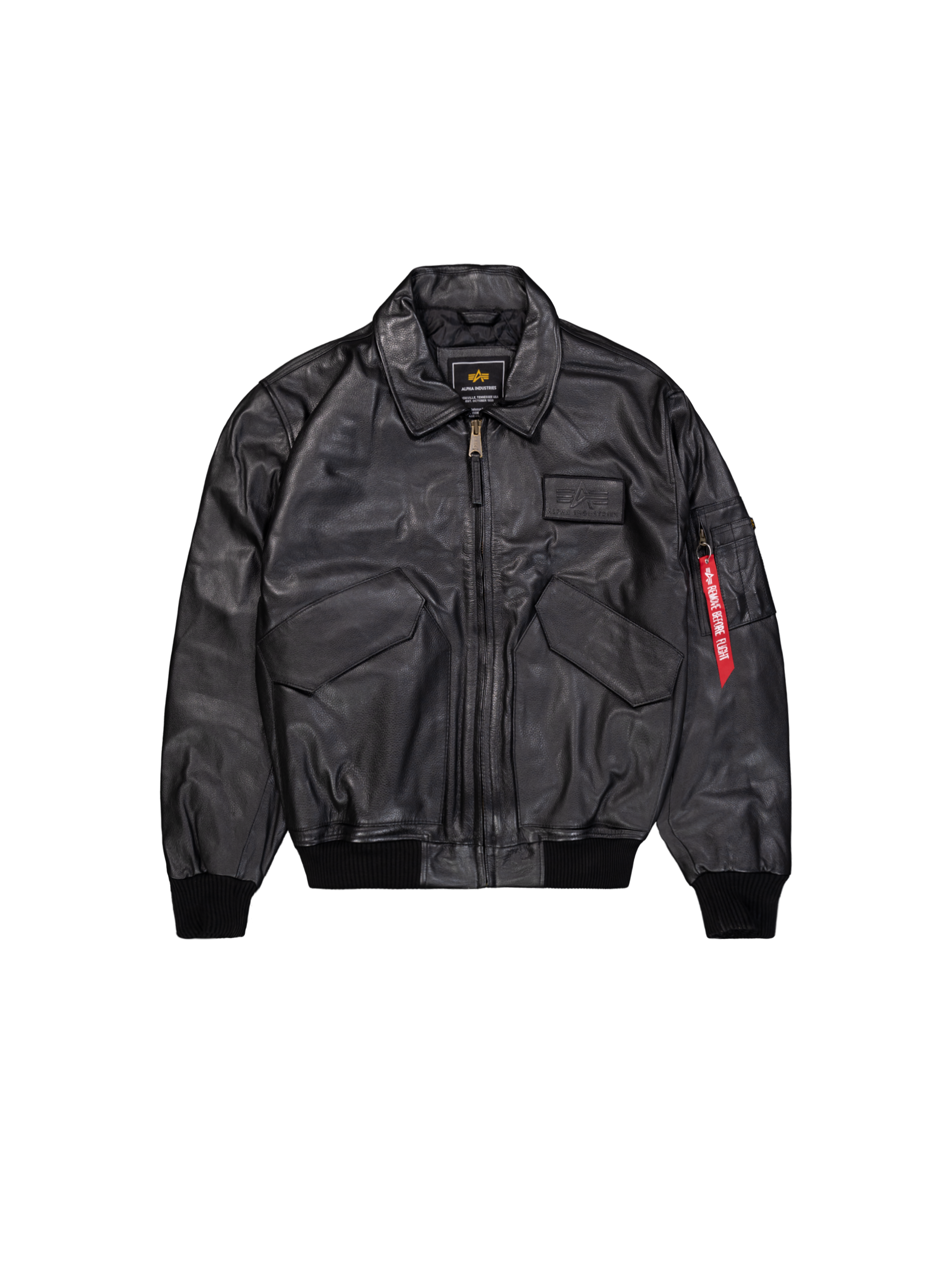 CWU Leather Heritage Bomber Jacket black CWU Leather Heritage Bomber Jacket
