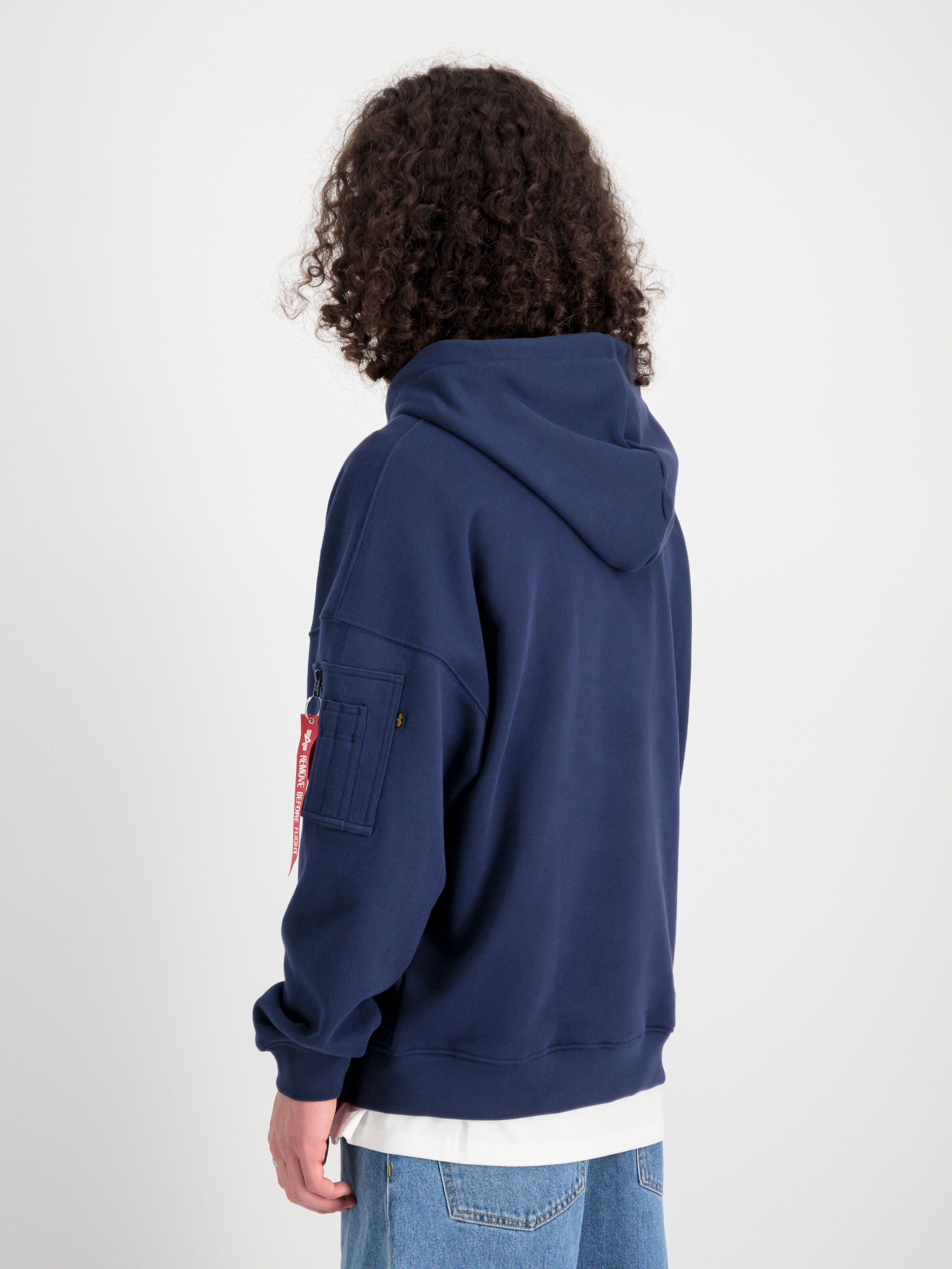 Alpha Essentials Rubber Logo Hoodie ultra navy 146335_697_2_model_00004_99344