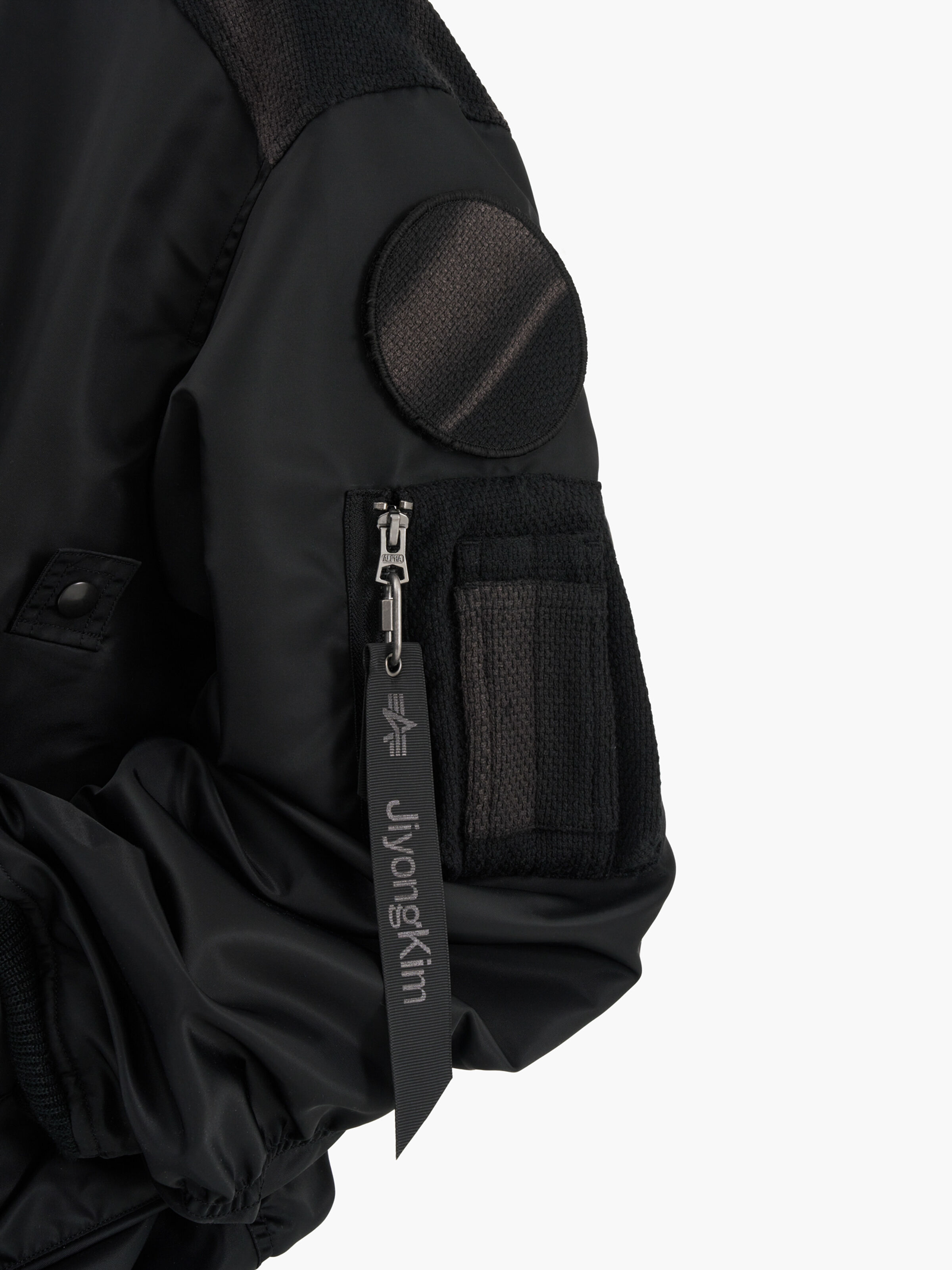 ALPHA X JIYOUNG KIM SUN-BLEACHED FLIGHT L-2B BOMBER black 156160_03_3_detail_00001_157181