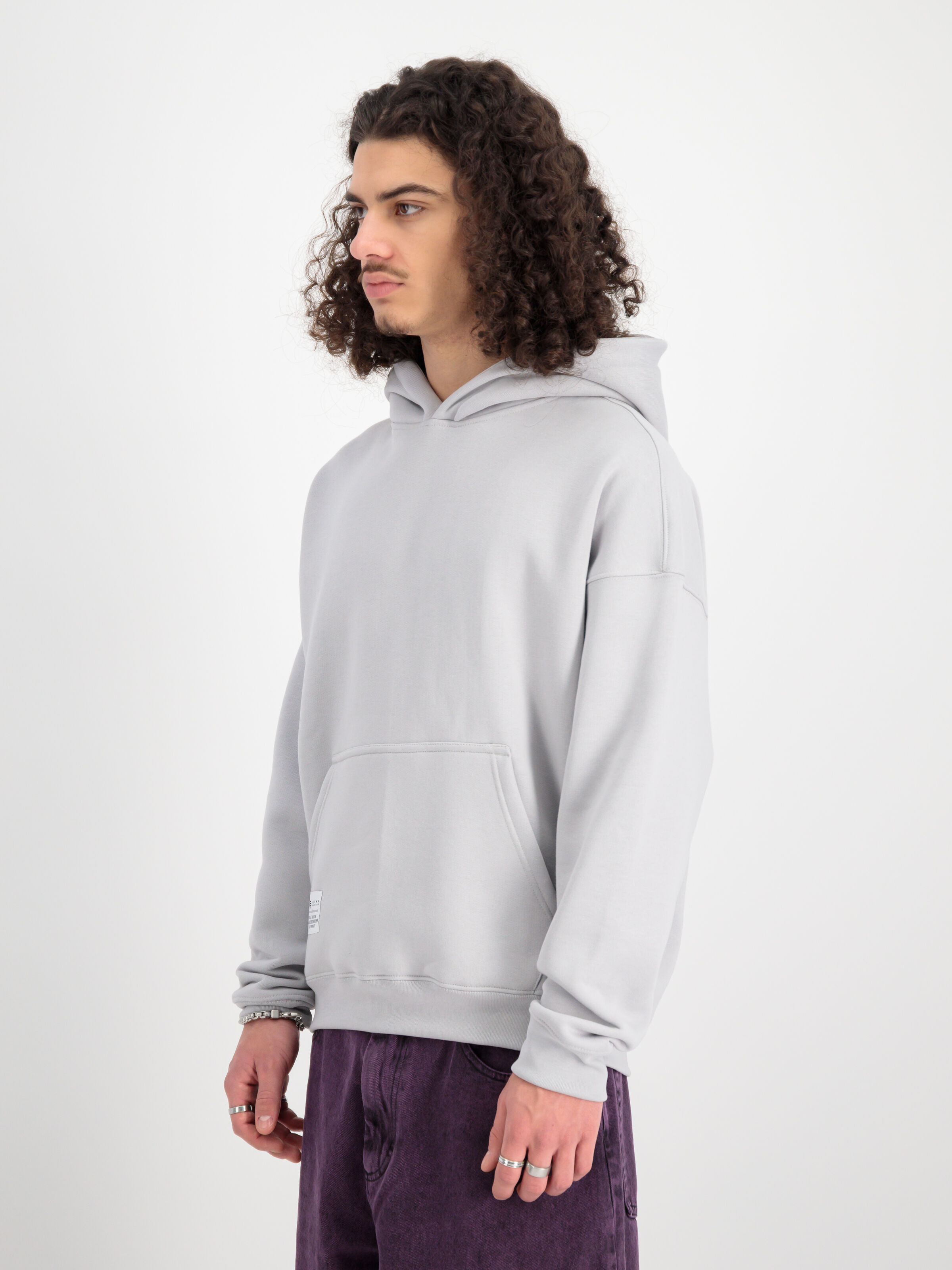 Logo Backprint Hoodie  pastel grey 146336_666_2_model_00003_99614