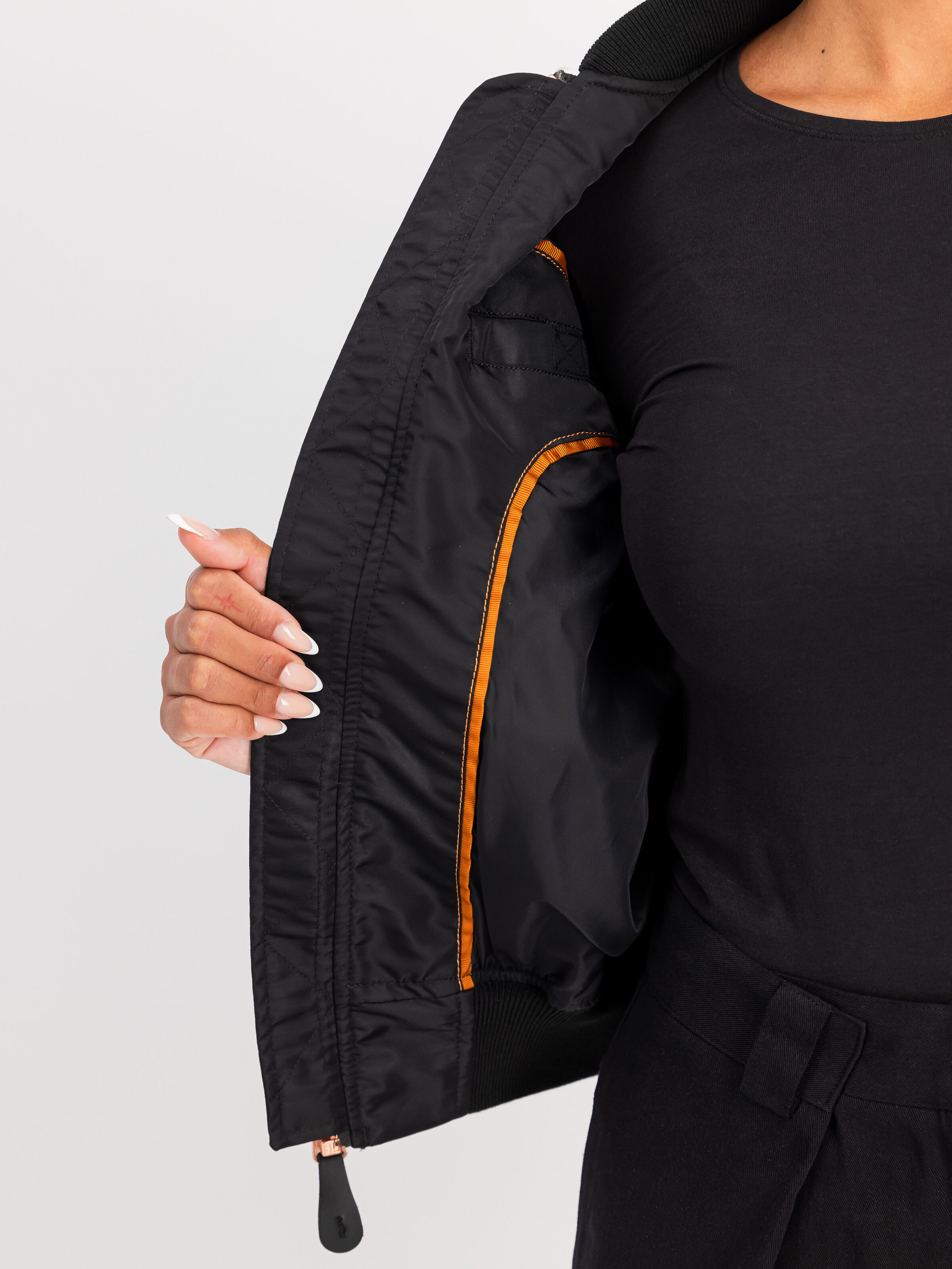 MA-1 VF Light Bomber Jacket Women black/copper 156001_209_3_detail_00001_192502