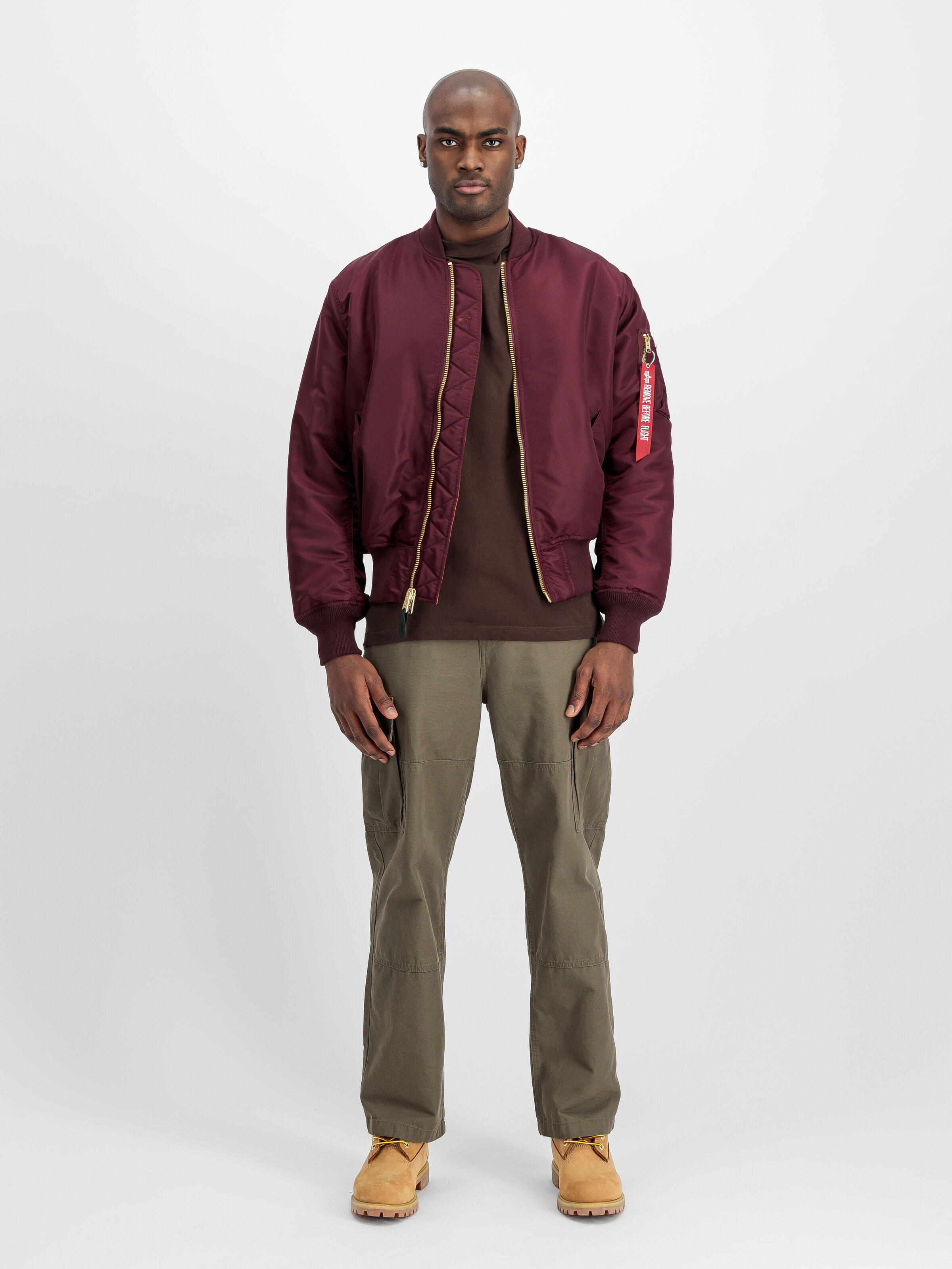 MA-1 Heritage Bomber Jacket dark cherry 100101_608_2_model_00001_161165