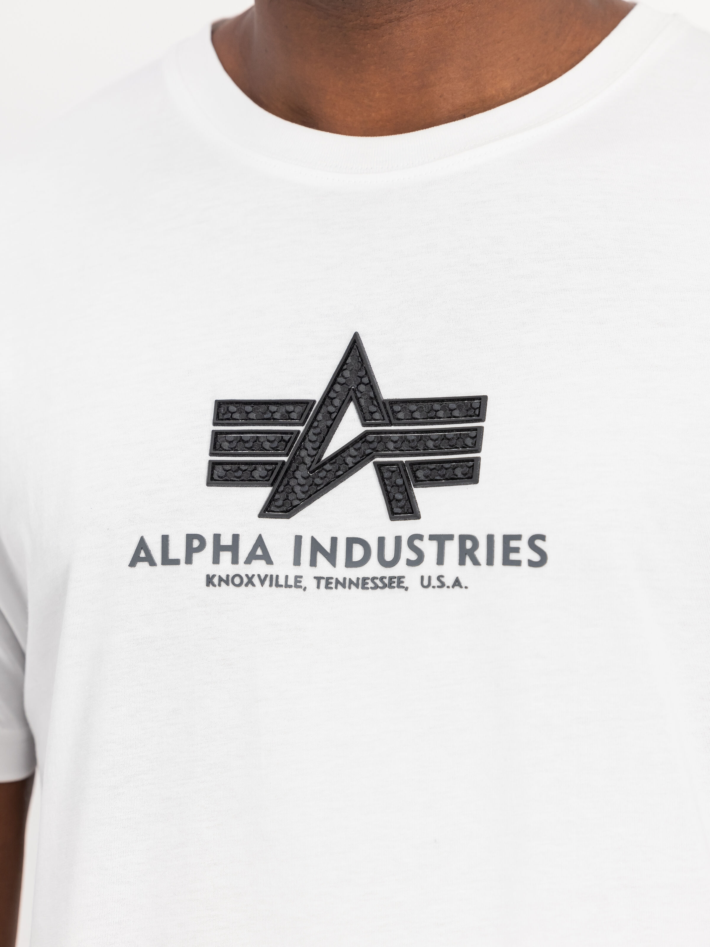 Basic Big Logo Rubber T-Shirt white/black 100501RB_92_3_detail_00001_160960