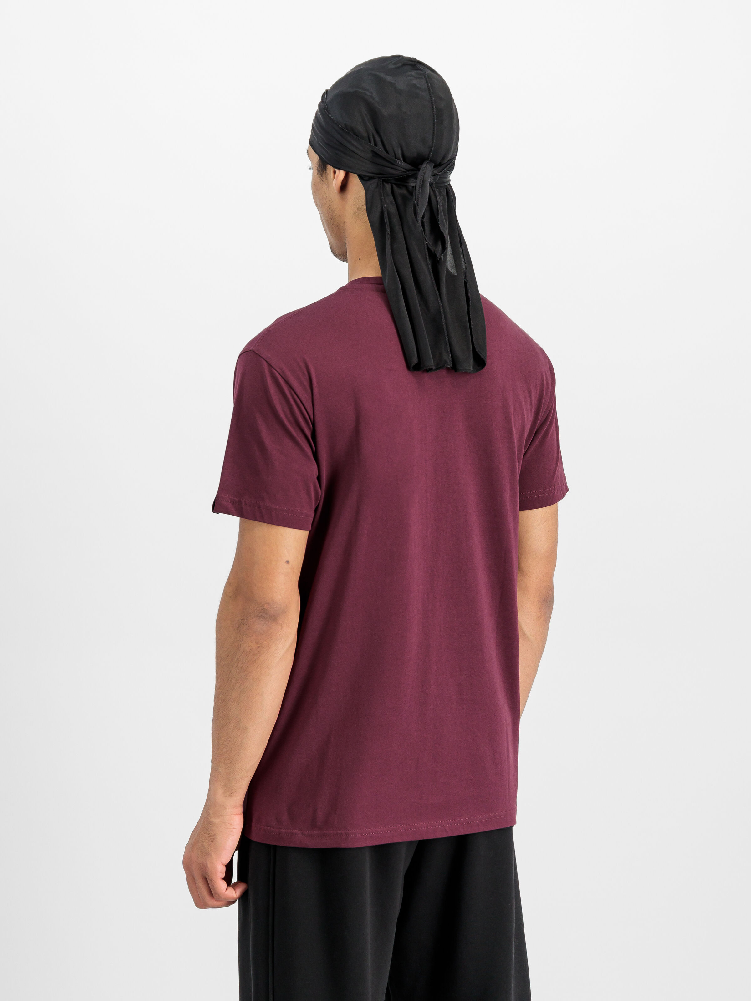 Alpha Puff Print T-Shirt dark cherry 146509_608_2_model_00003_163818