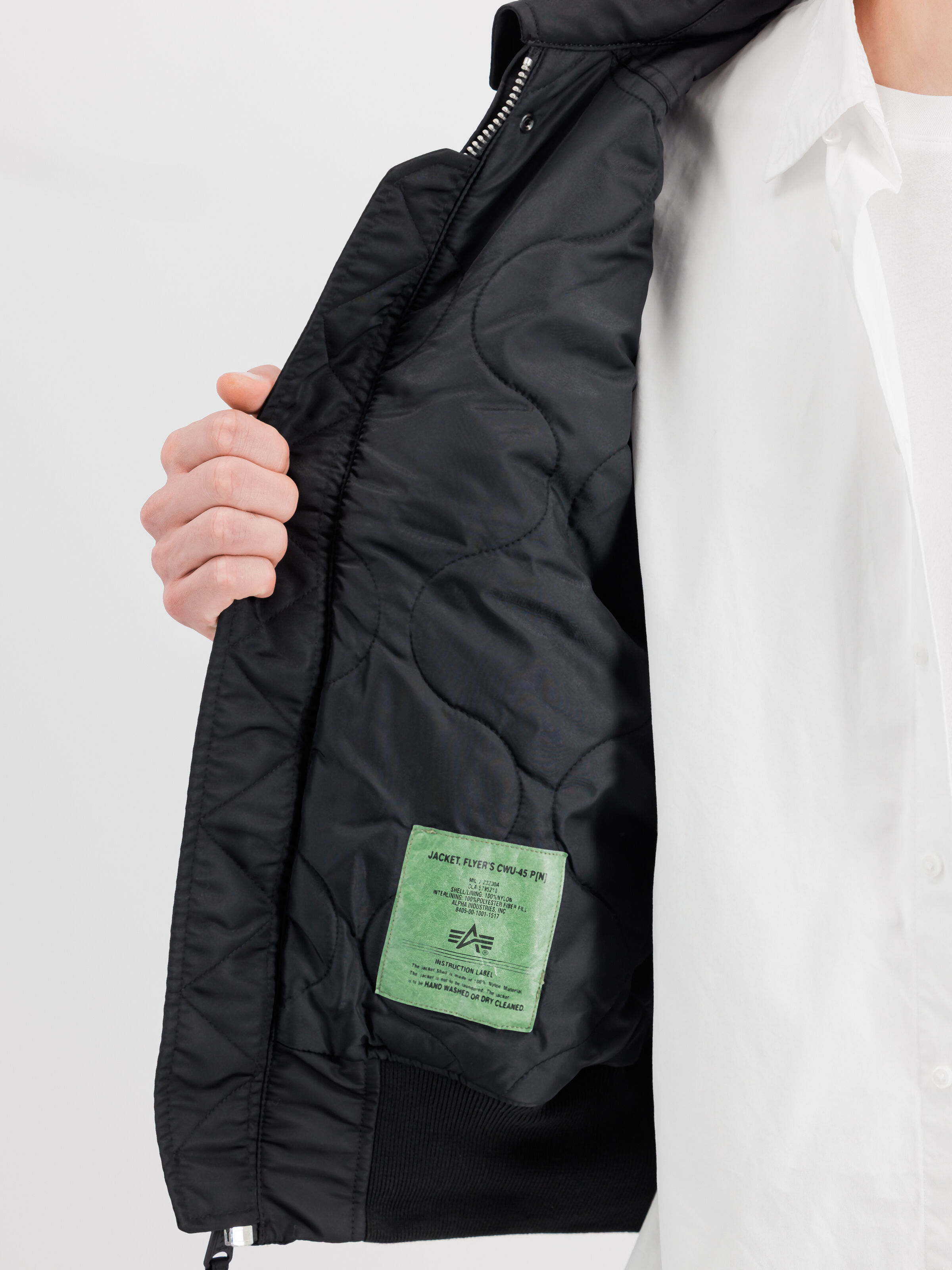 ALPHA x THUG CLUB CWU-45P STUD Bomber Jacket black 258152_03_3_detail_00001_209971