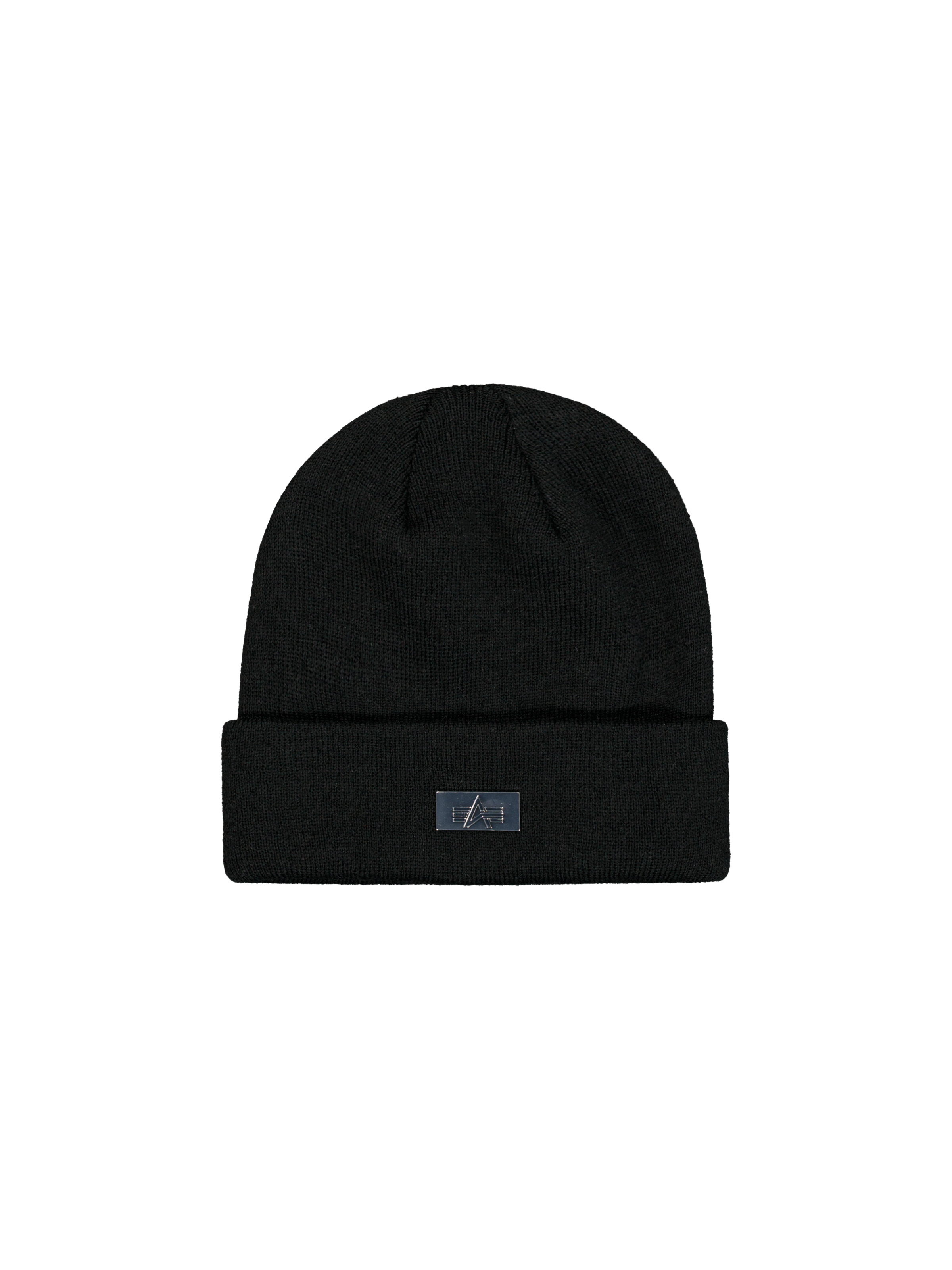 Metal Label Beanie black 268915_03_1_flatlay_00001_208344.png